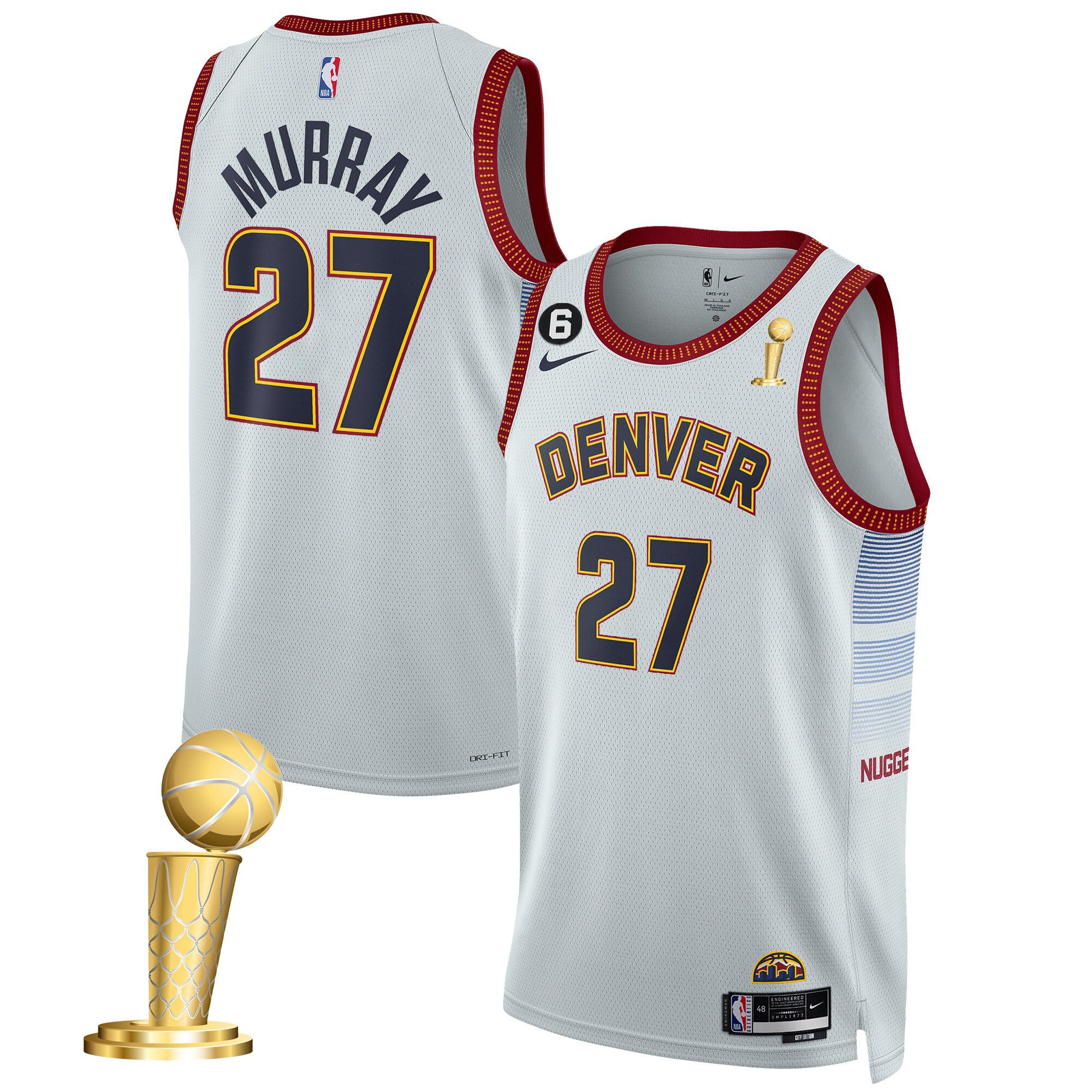 Jamal Murray Youth's Denver Nuggets 2023 Champions Collection City Jersey - All Stitched
