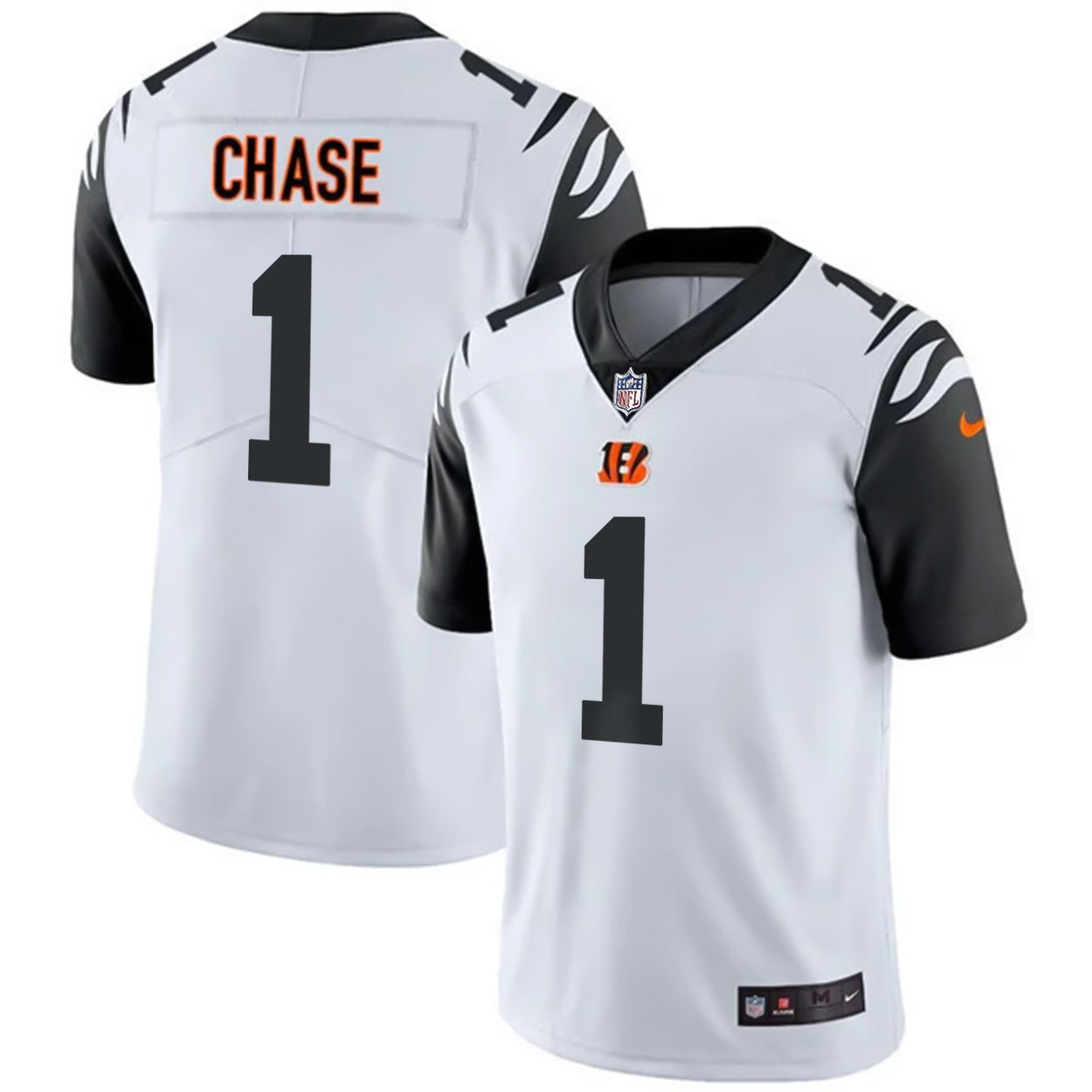 Ja'Marr Chase Men's Cincinnati Bengals Regular Vapor Color Rush Jersey - All Stitched 