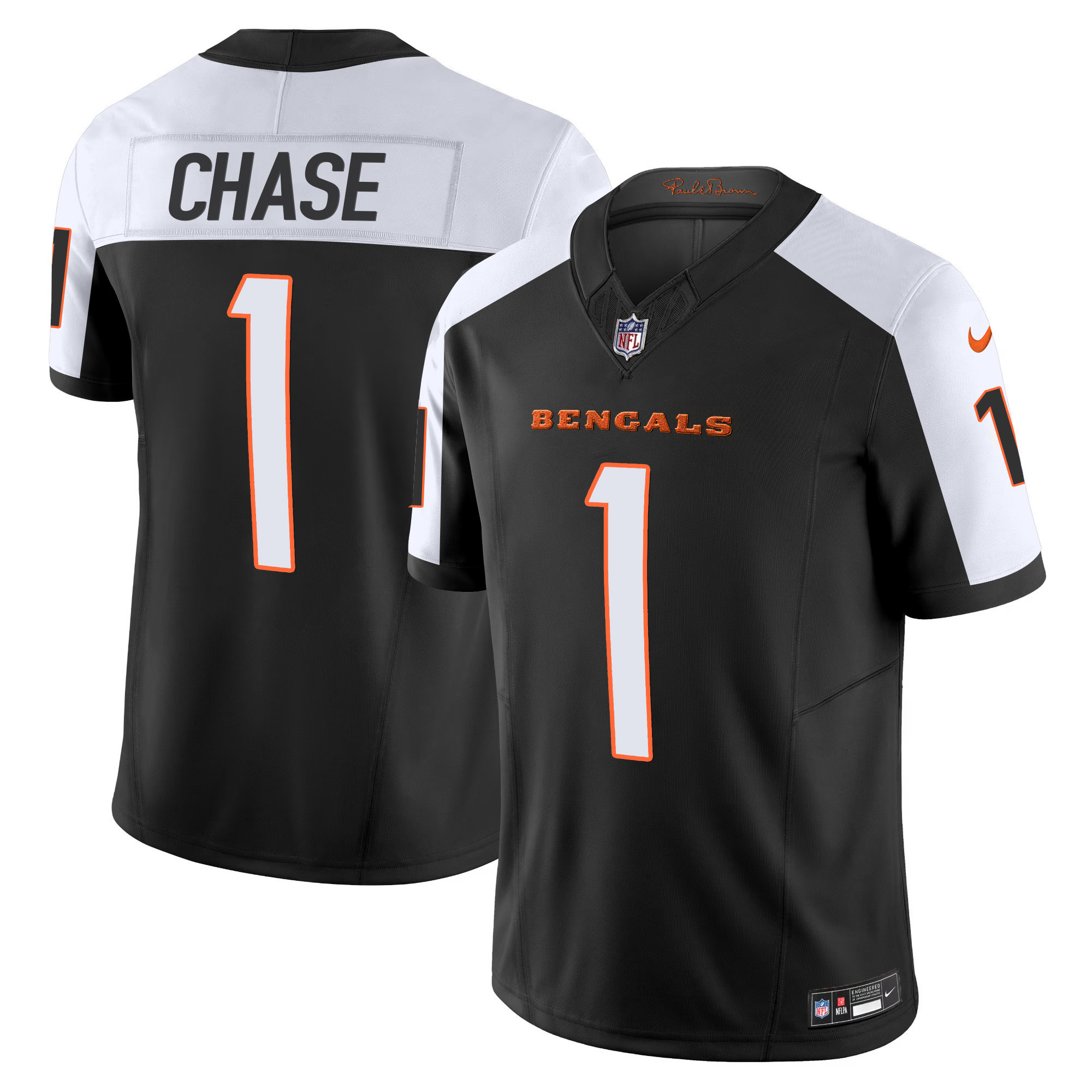 Ja'Marr Chase Men's Cincinnati Bengals Vapor Limited Alternate Jersey - All Stitched 