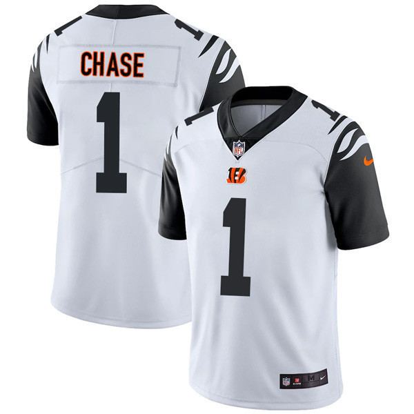 Ja'Marr Chase Women's Cincinnati Bengals Player Vapor Limited Color Rush Jersey - All Stitched 