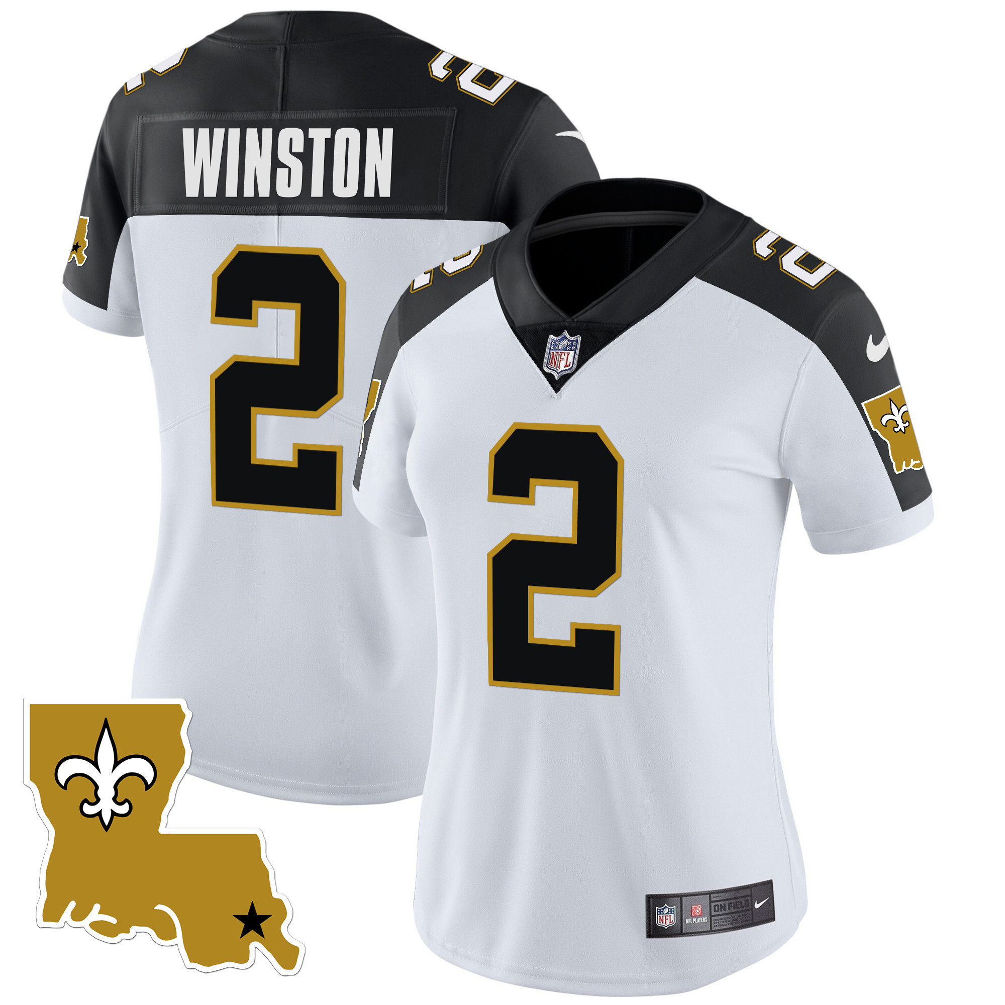 Jameis Winston Women's New Orleans Saints 1987 Legacy Vapor Inverted Jersey - All Stitched 