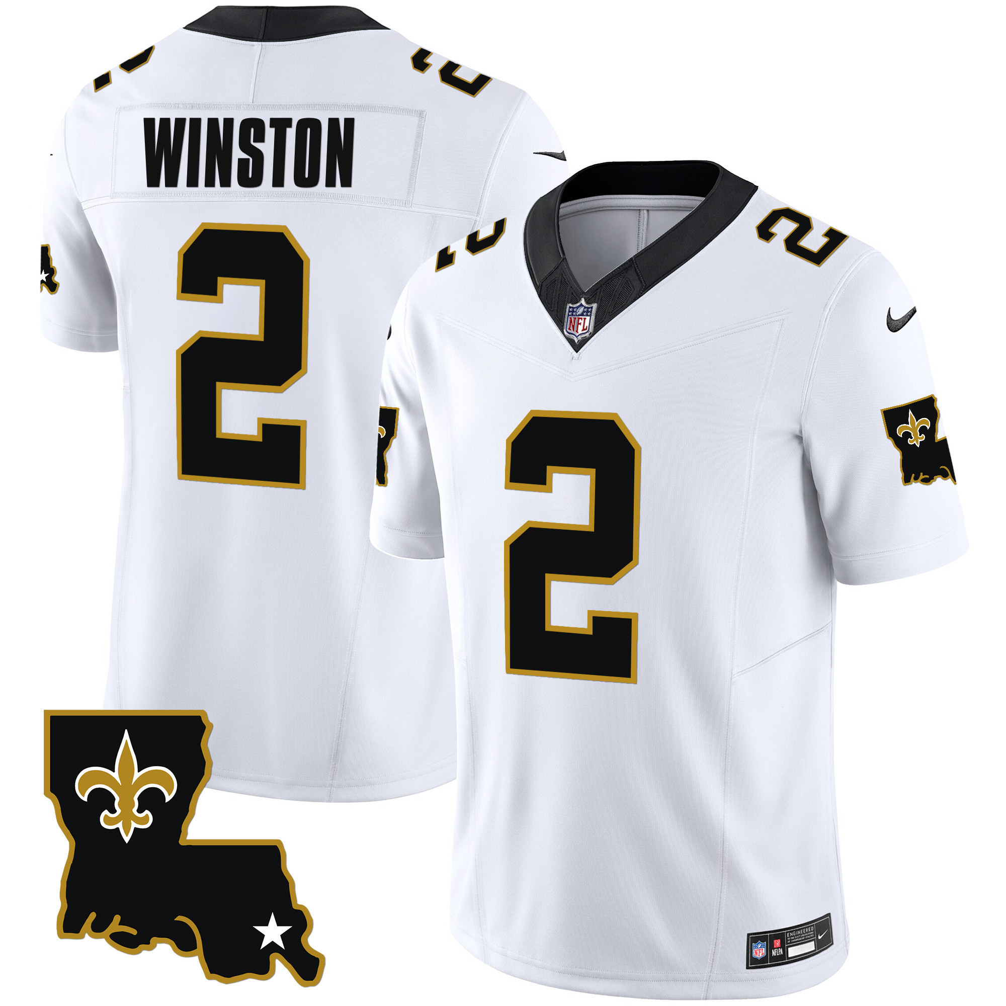 Jameis Winston Youth's New Orleans Saints 1987 Legacy Vapor White Jersey - All Stitched 