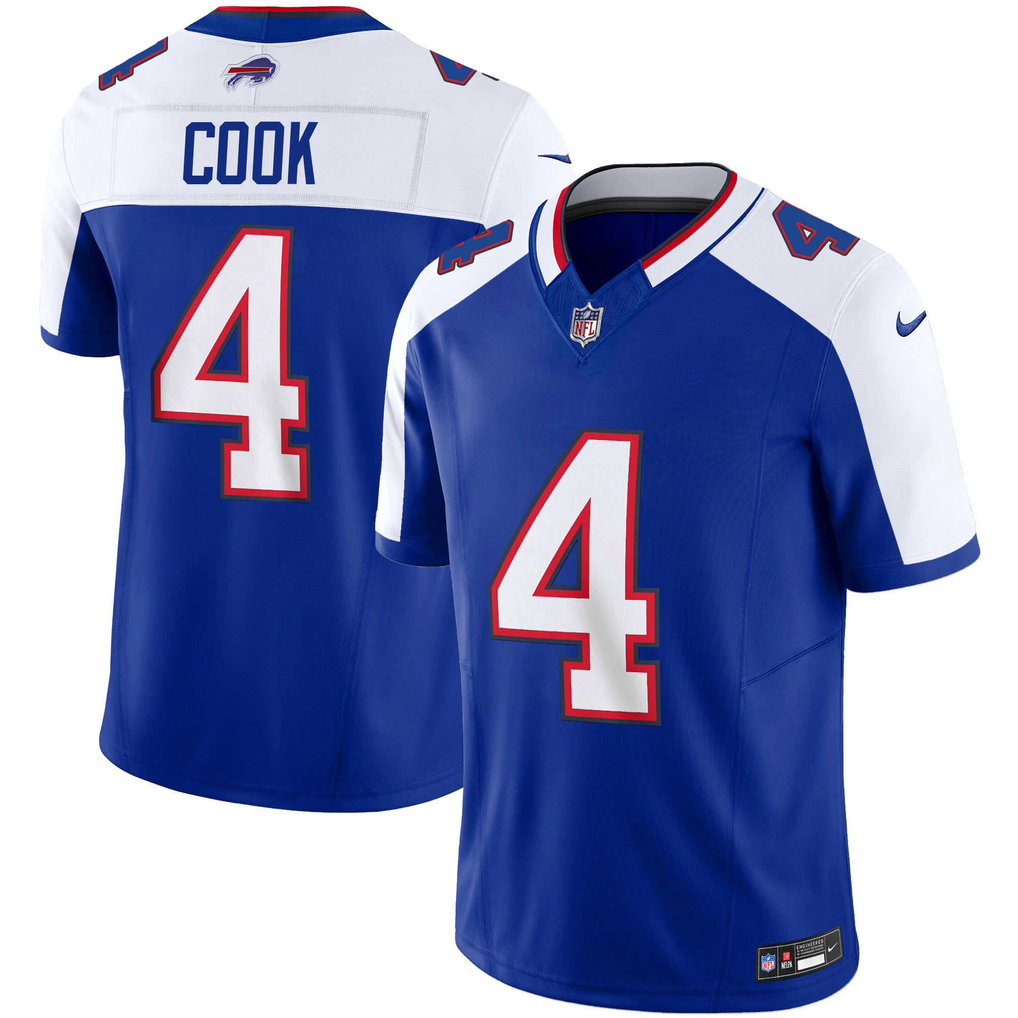 James Cook Men's Buffalo Bills Vapor Limited Alternate Jersey - All Stitched 