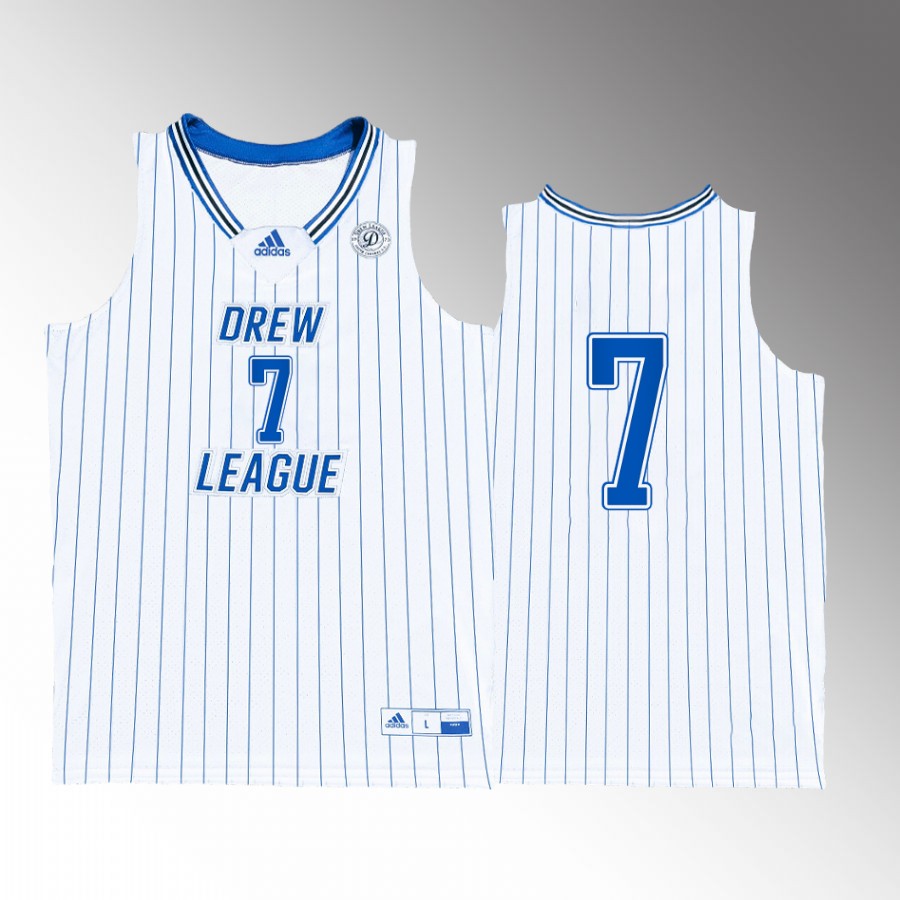 James Harden Alumni Drew League #7 White Jersey