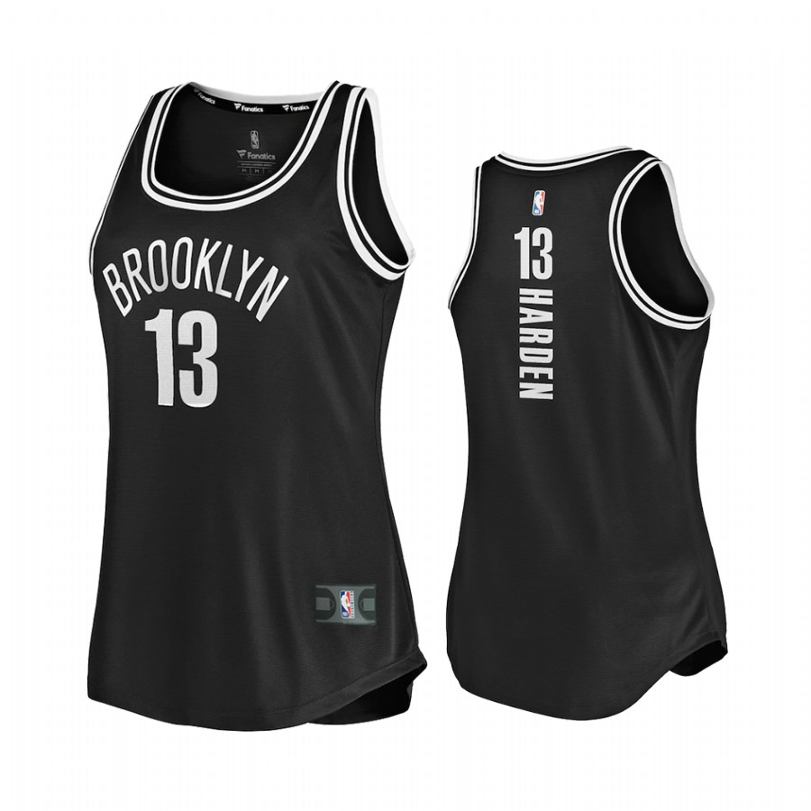 James Harden Brooklyn Nets #13 Black Women 2020-21 Jersey Icon Edition