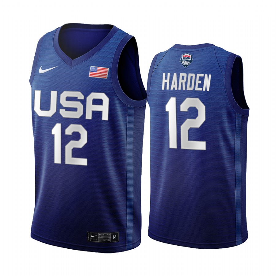 James Harden USA #12 Blue 2021 Tokyo Olympics Away Jersey