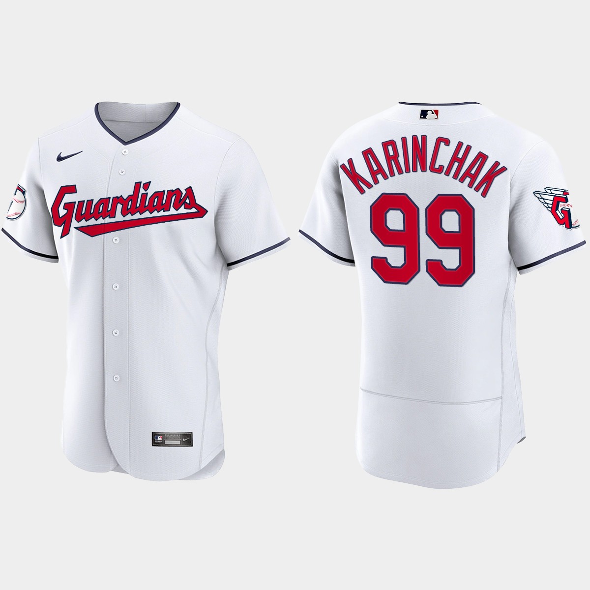 James Karinchak Cleveland Guardians 2022 Home Jersey - White