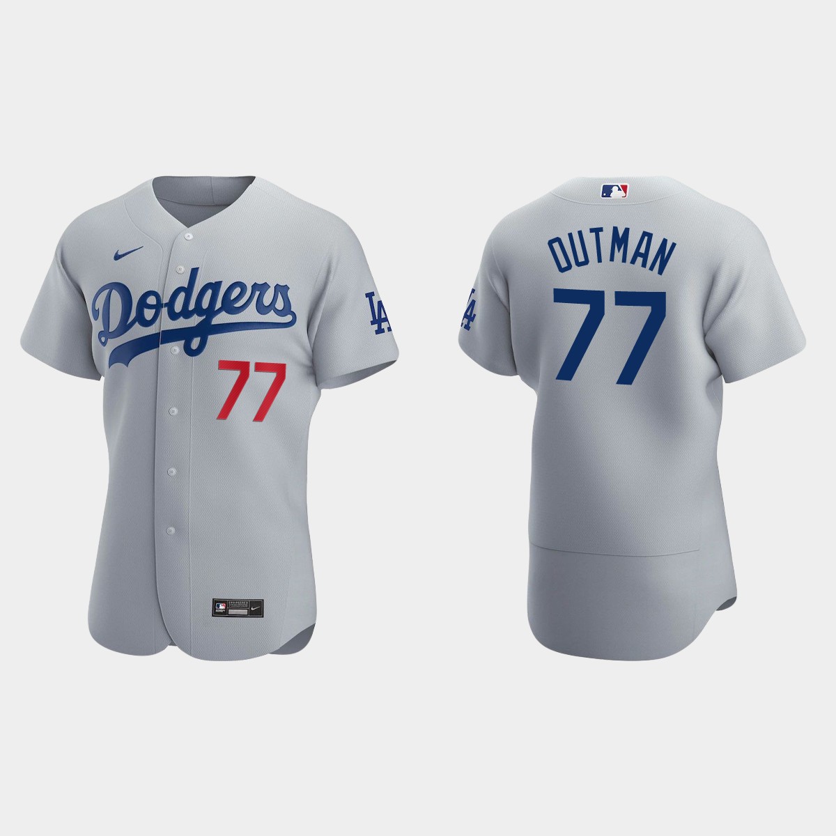 James Outman Los Angeles Dodgers Alternate Jersey - Gray