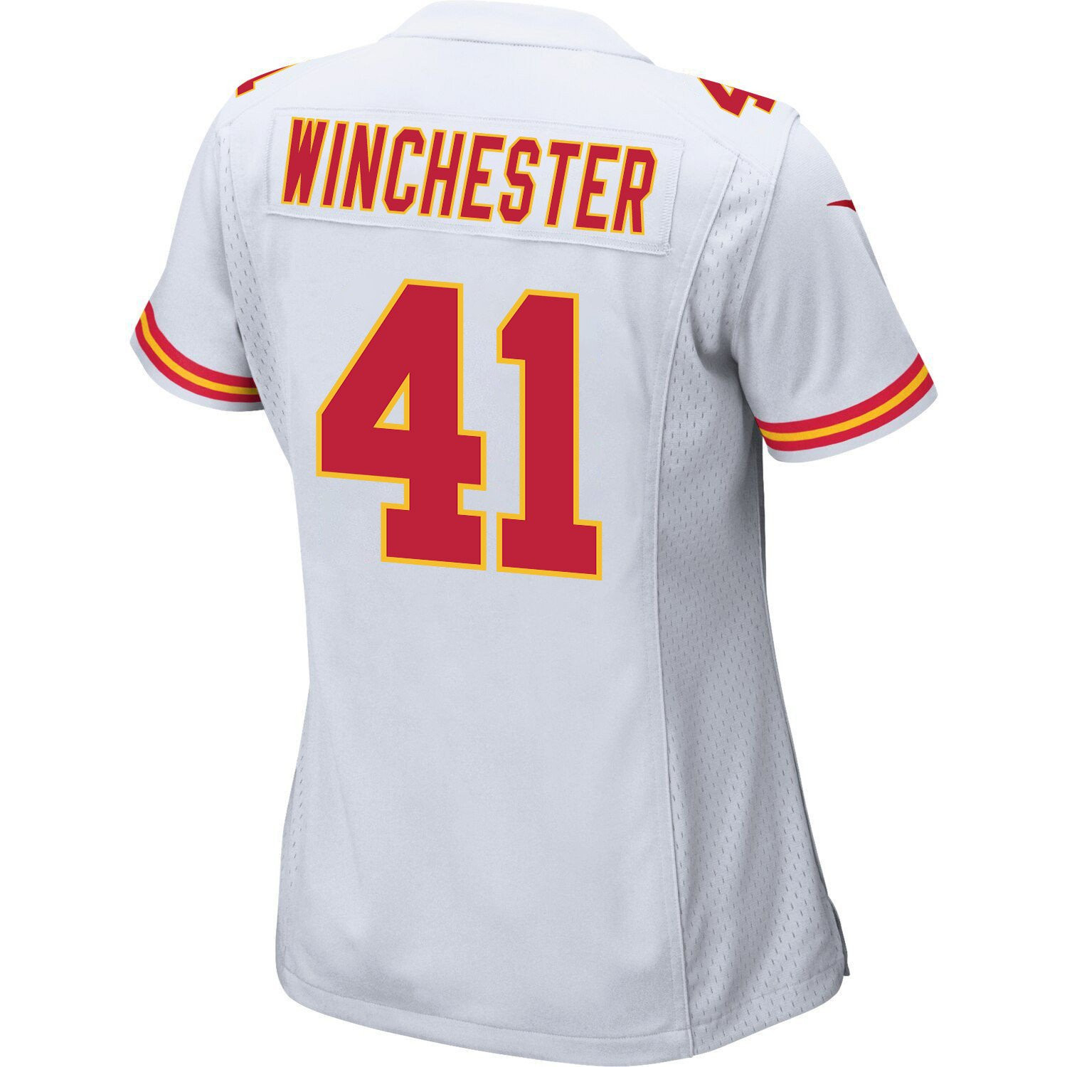 James Winchester 41 Kansas City Chiefs Super Bowl LVII Champions Women Game Stitched Jersey – White
