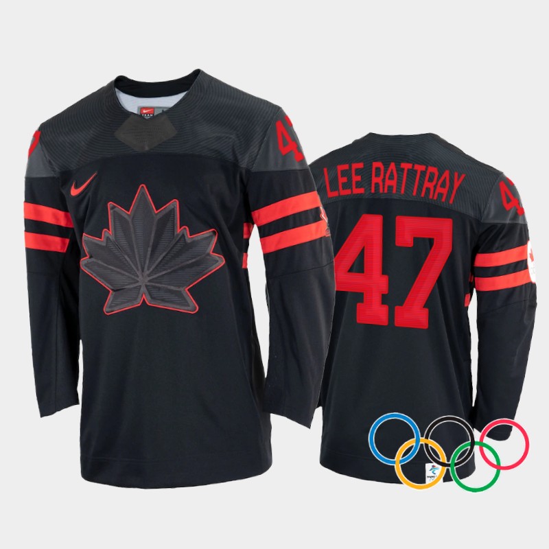 Jamie Lee Rattray Canada Women's Black Jersey 2022 Winter Olympics
