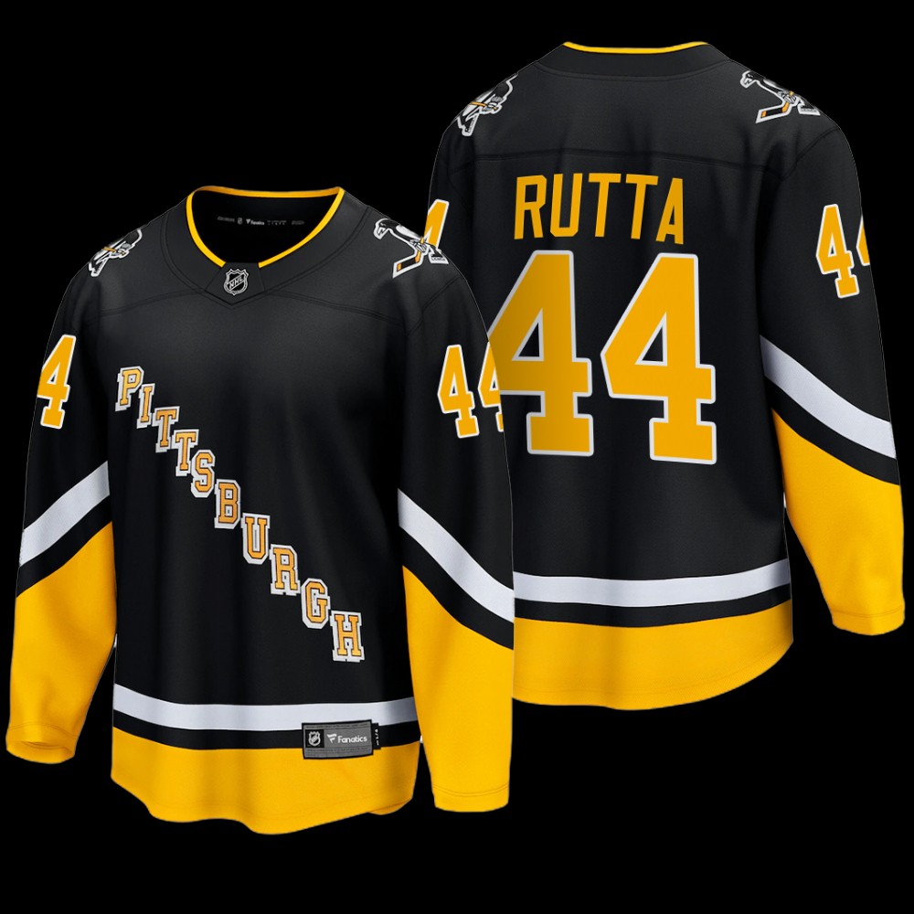 Jan Rutta #44 Pittsburgh Penguins Alternate 2022 Black Breakaway Player Jersey