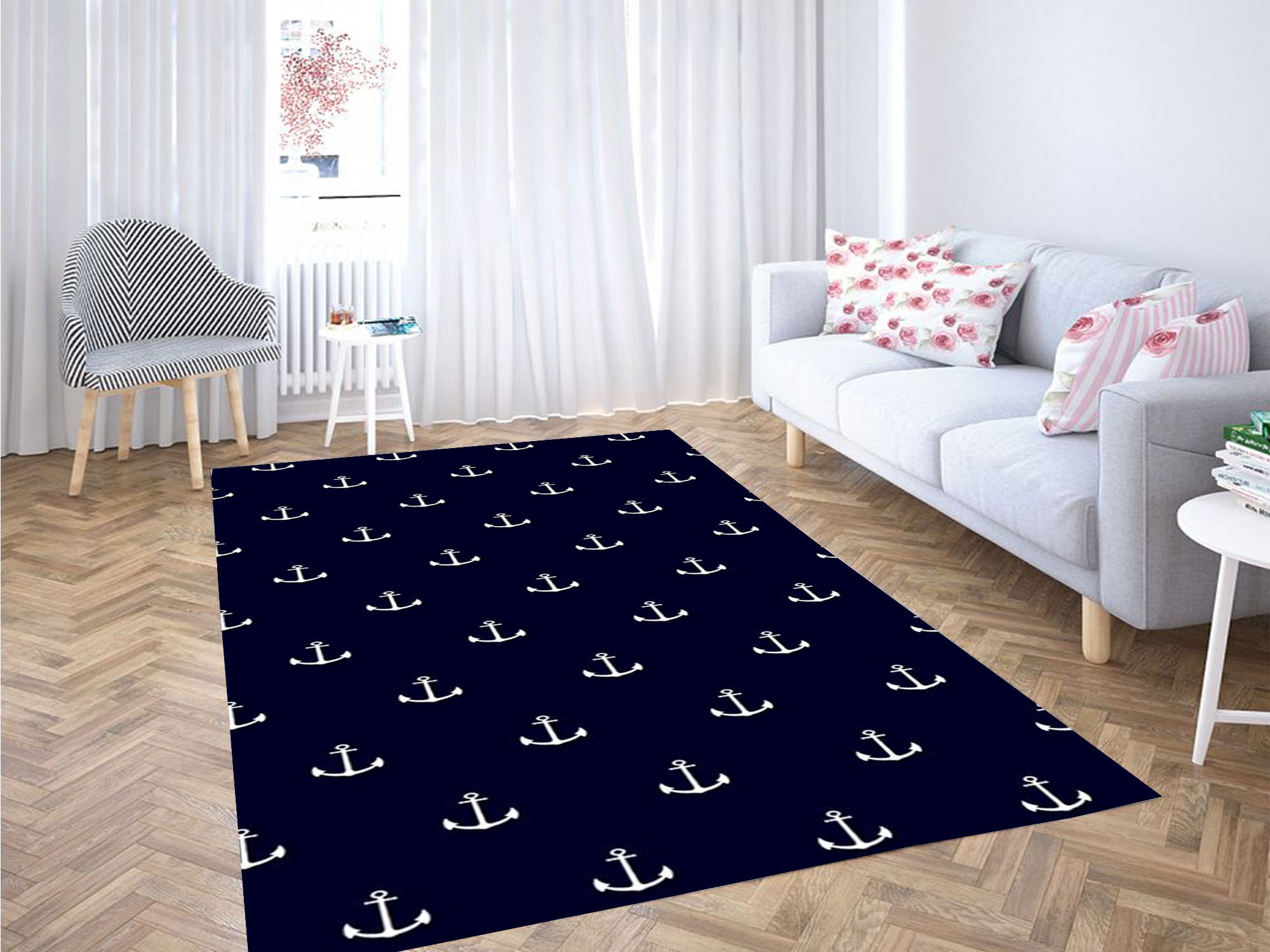 Jangkar Wallpaper Carpet Rectangle Rug