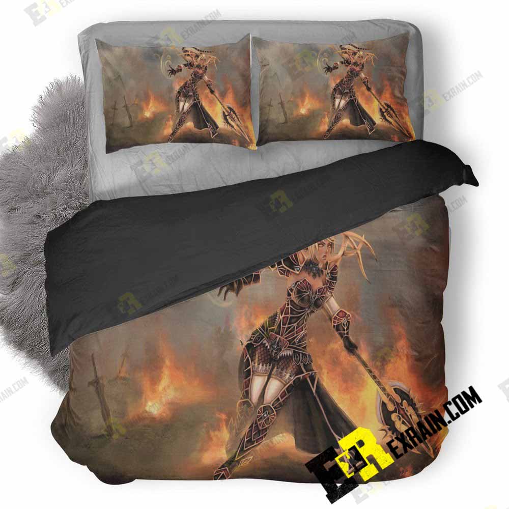 Janna League Of Legends Game G 3D Customized Duvet Cover Bedding Set