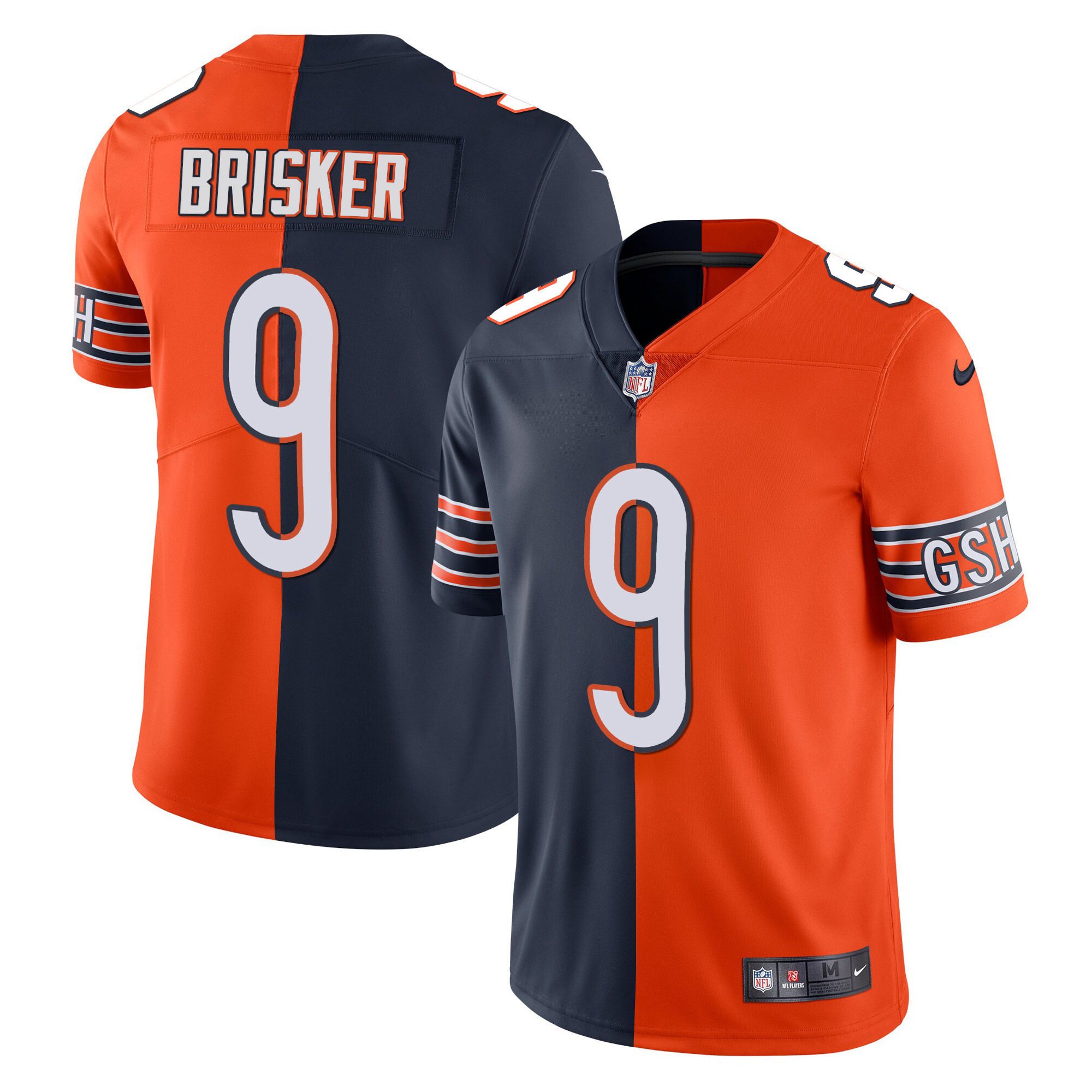 Jaquan Brisker Men's Chicago Bears Split Split Jersey - All Stitched 