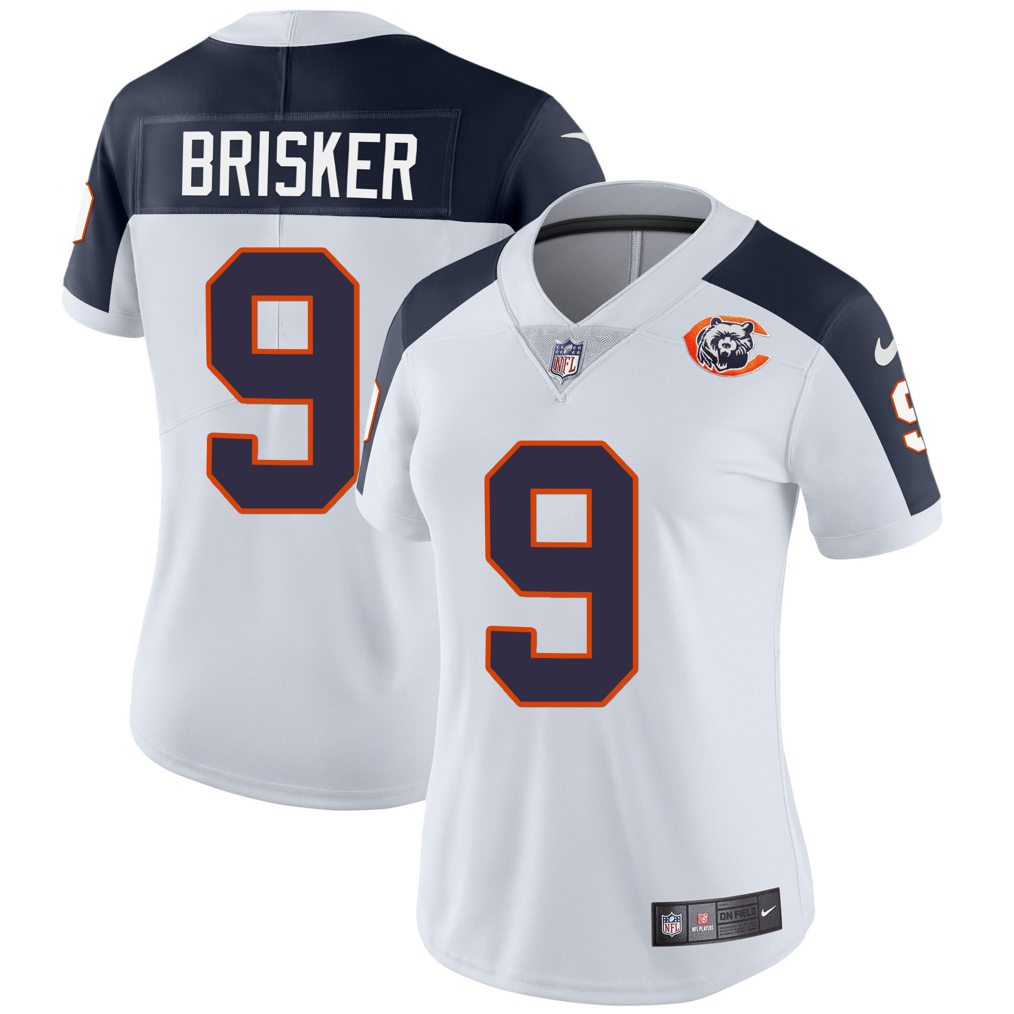 Jaquan Brisker Women's Chicago Bears Throwback Vapor White Jersey - All Stitched 