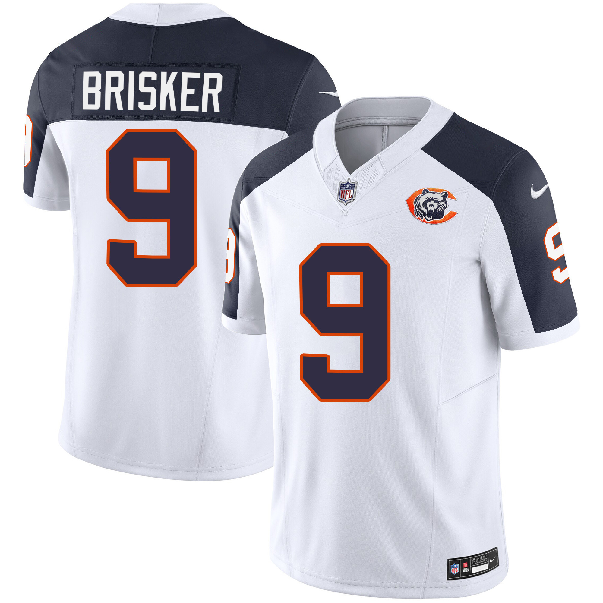 Jaquan Brisker Youth's Chicago Bears Throwback Vapor Inverted Jersey - All Stitched 