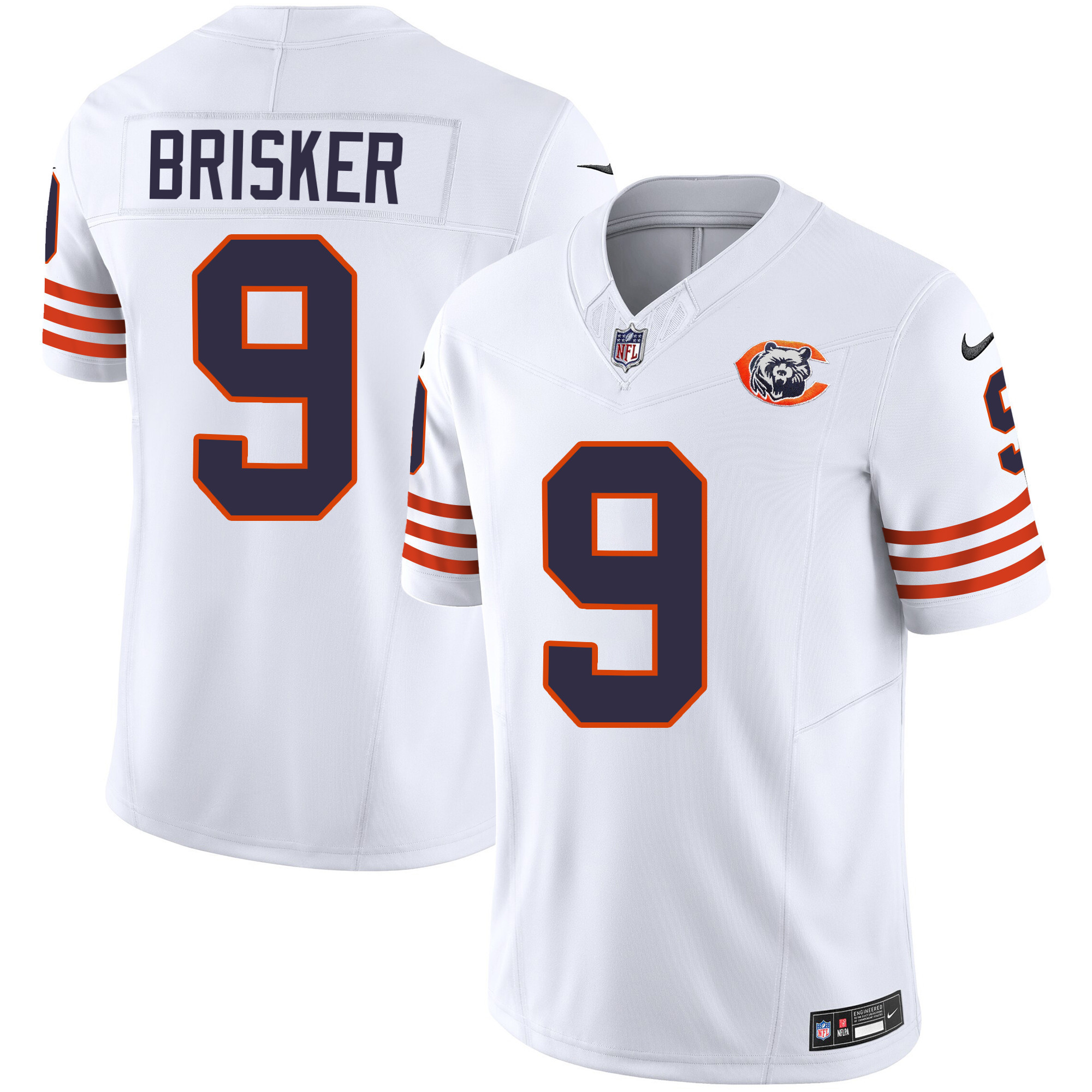 Jaquan Brisker Youth's Chicago Bears Throwback Vapor White Jersey - All Stitched 