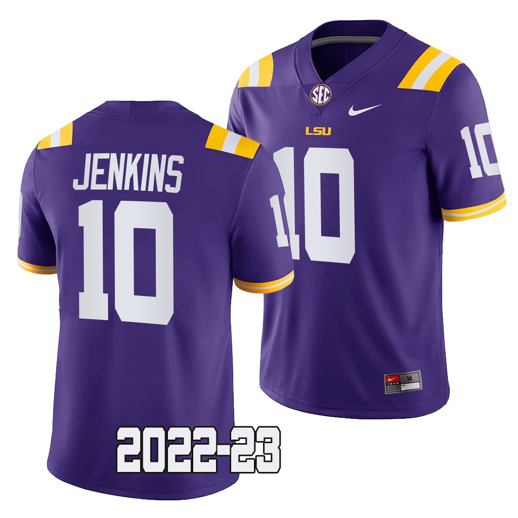Jaray Jenkins LSU Tigers 2022-23 College Game Jersey Men's Purple #10 Uniform