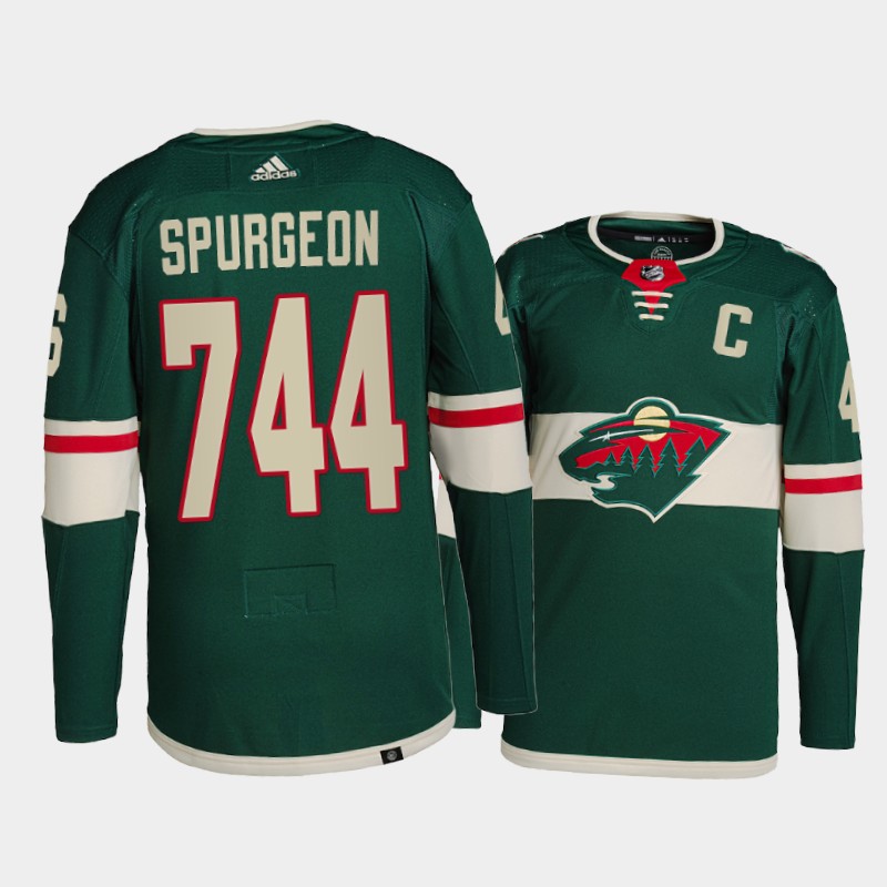 Jared Spurgeon #46 Minnesota Wild 744 Games Played Green Commemorative Edition Jersey