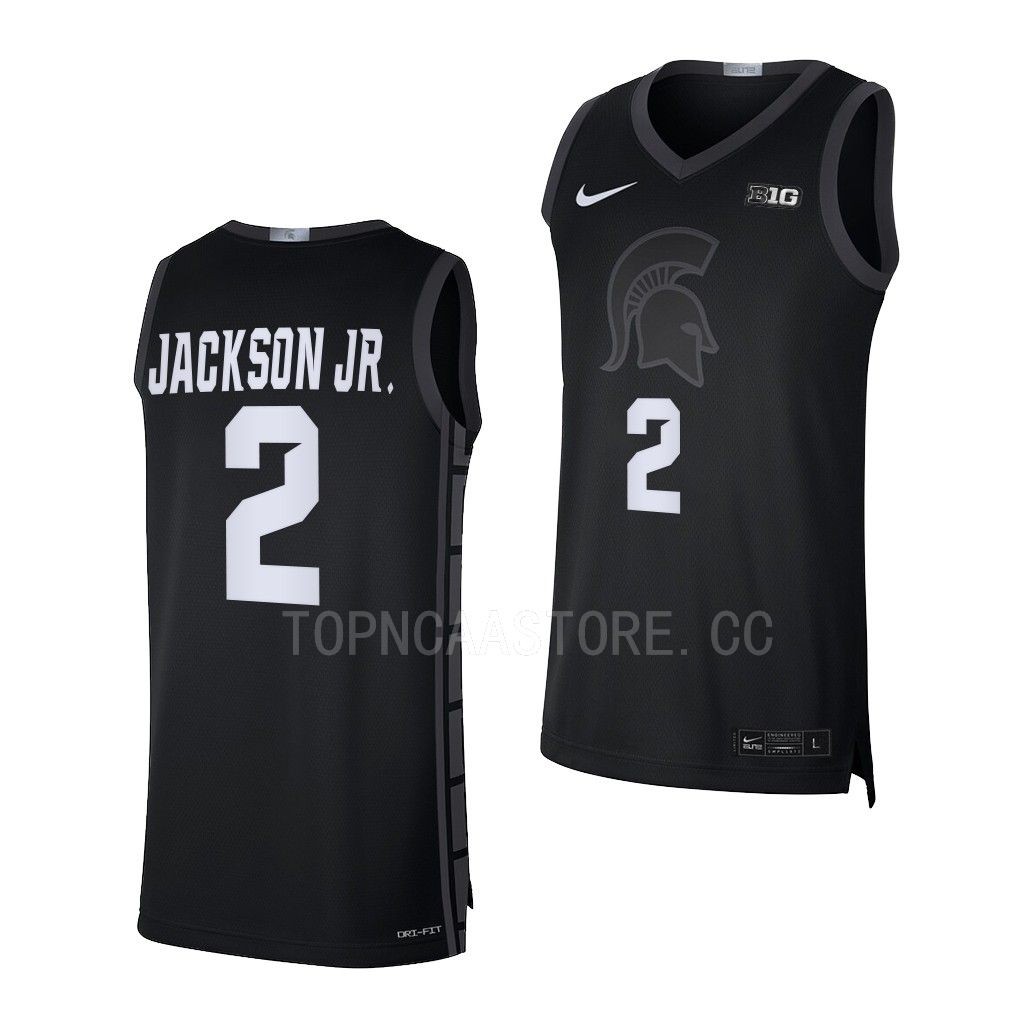 Jaren Jackson Jr. Michigan State Spartans #2 Black College Jersey Limited