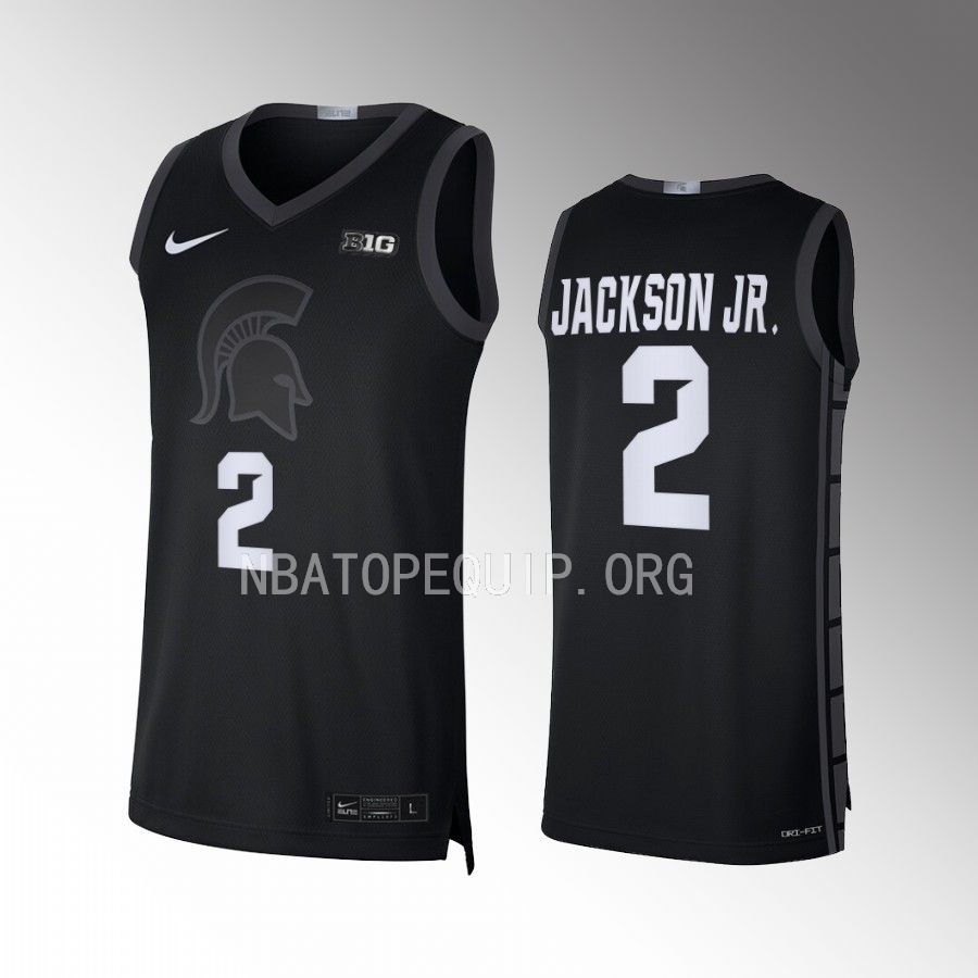 Jaren Jackson Jr. Michigan State Spartans Black Jersey College Limited