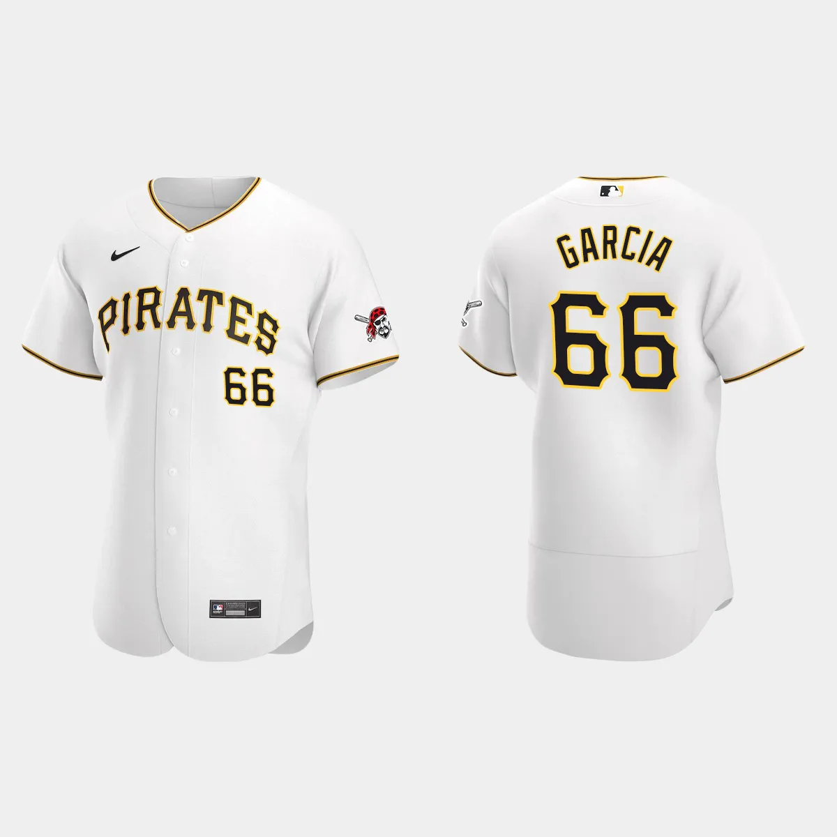 Jarlin Garcia Pittsburgh Pirates Home Jersey - White