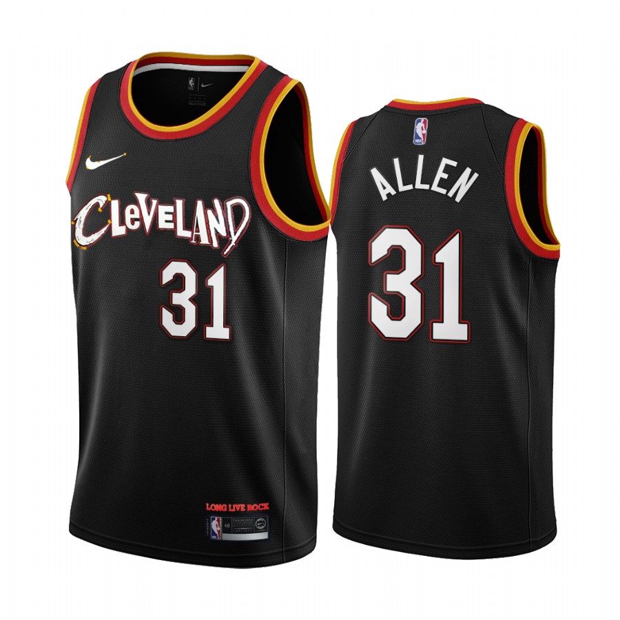 Jarrett Allen Cleveland Cavaliers 2021 City Edition Black #31 Jersey