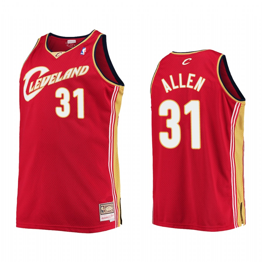 Jarrett Allen Cleveland Cavaliers Hardwood Classics Wine Jersey