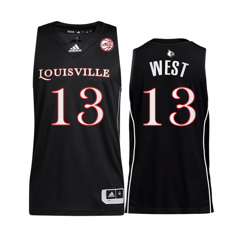Jarrod West Louisville Cardinals Black Jersey 2022 College