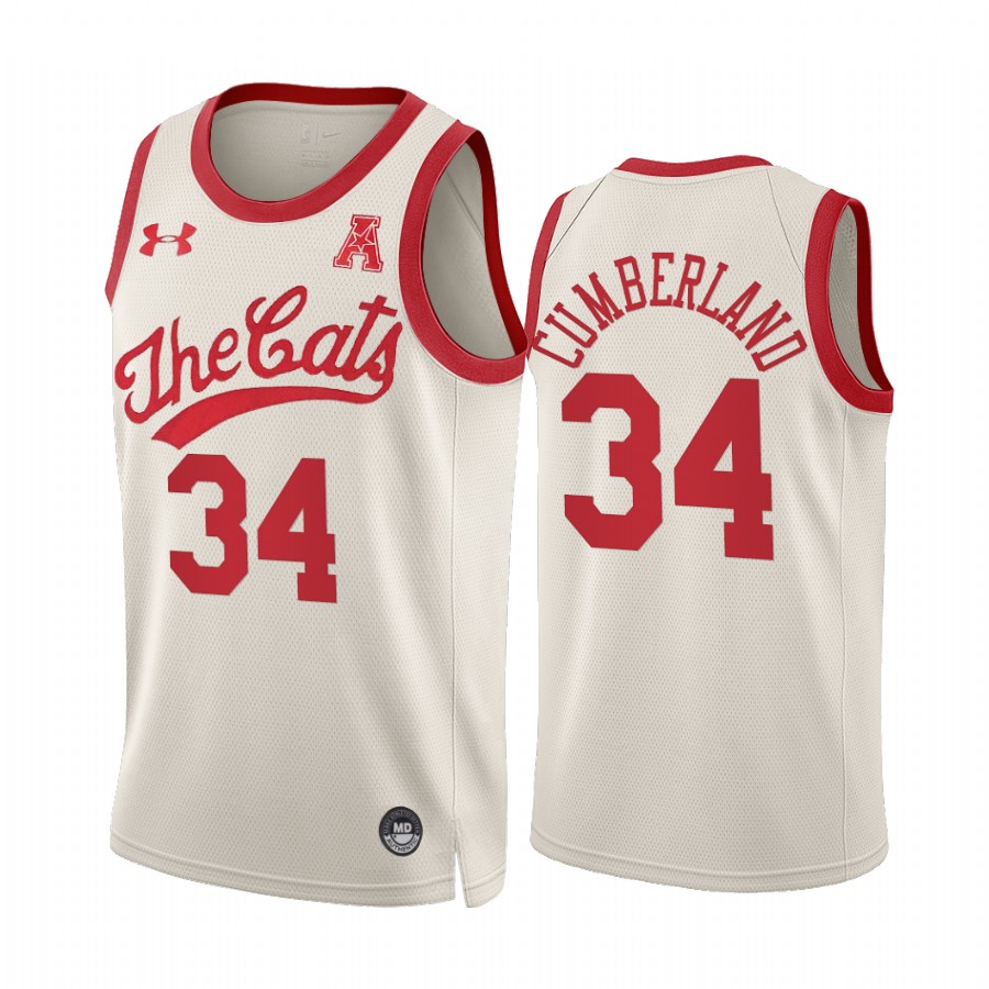 Jarron Cumberland Cincinnati Bearcats White Jersey Throwback 70s Alumni