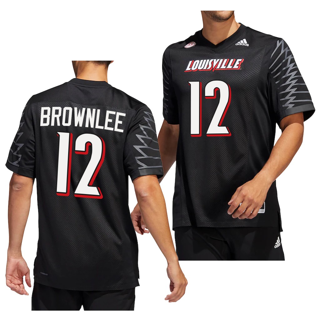 Jarvis Brownlee Louisville Cardinals #12 Black Jersey 2022-23 Premier Men's Uniform