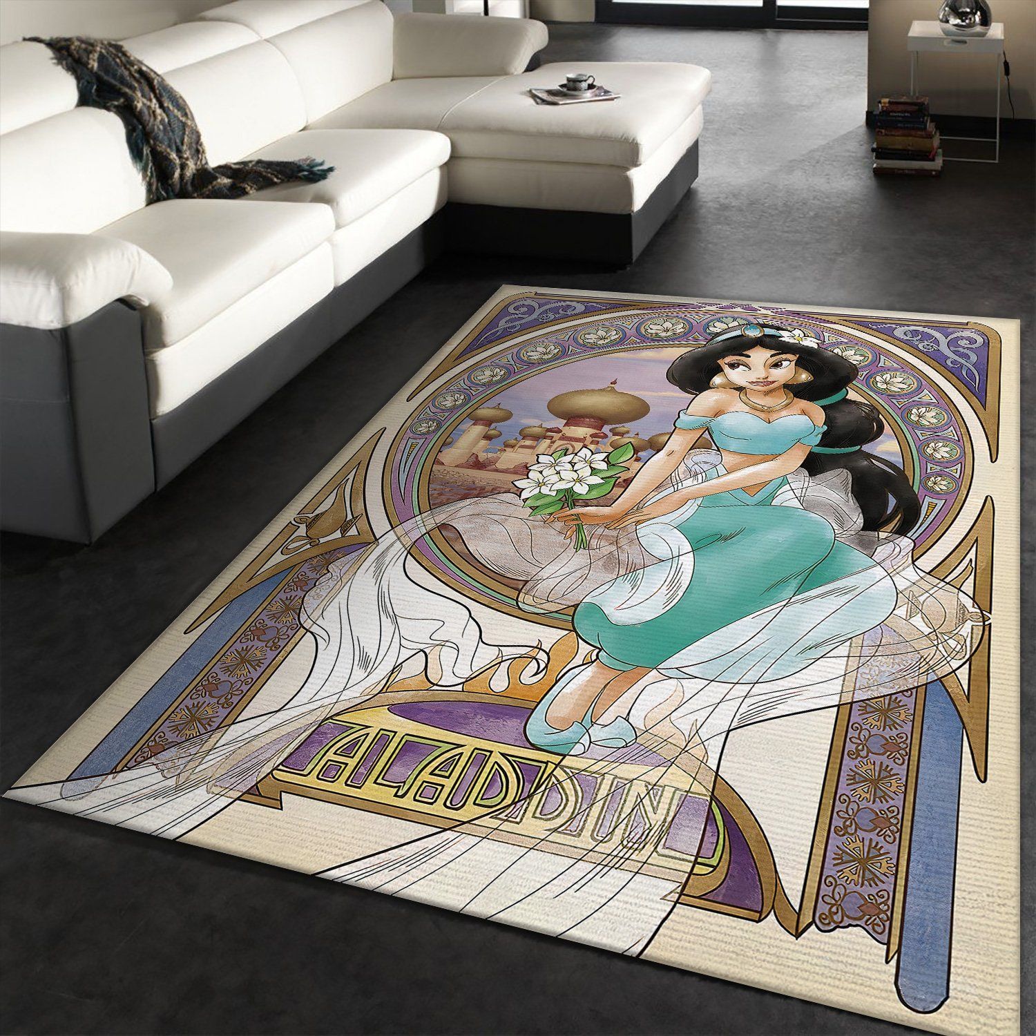 Jasmine Princess Rectangle Rug – Custom Size And Printing