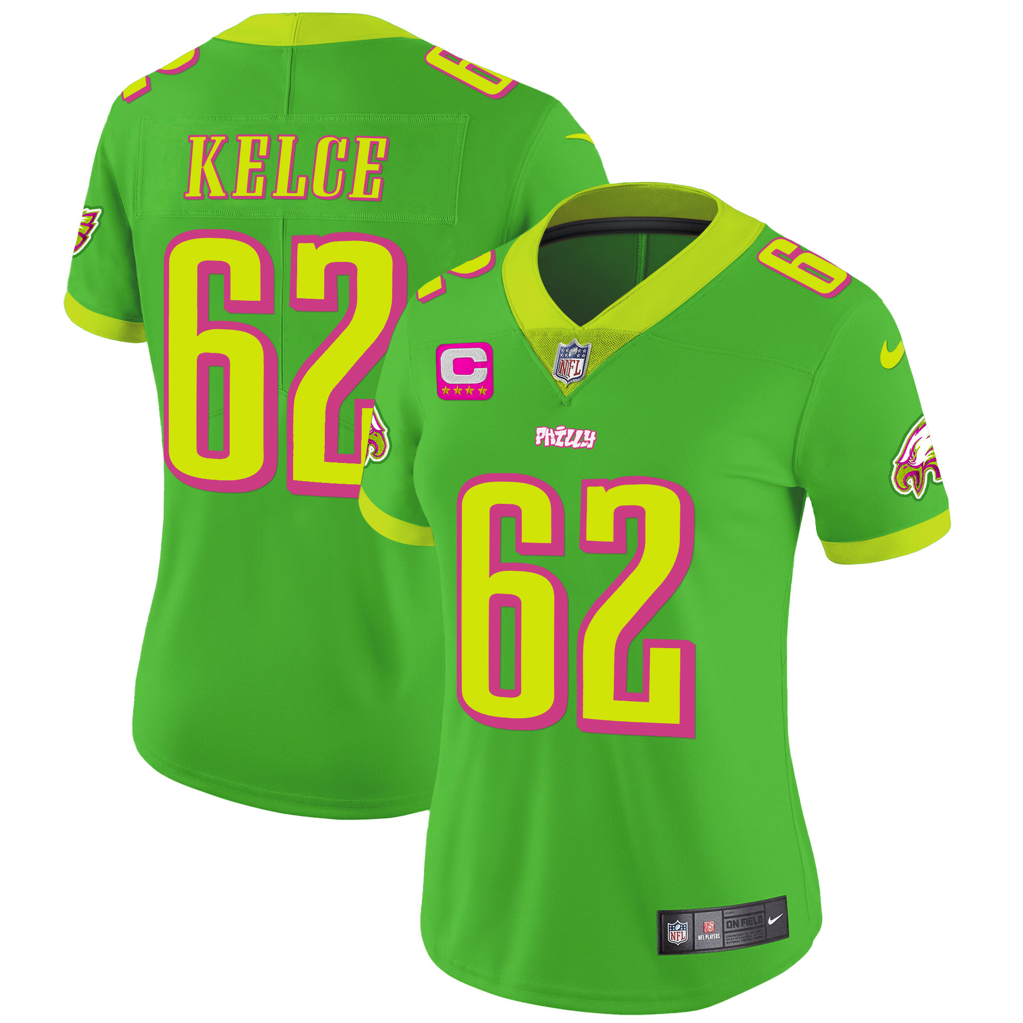Jason Kelce Philadelphia Eagles City Edition Vapor Jersey - All Stitched