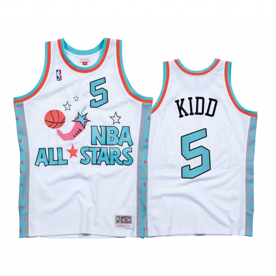 Jason Kidd #5 1996 All-Stars White Western Conference Jersey
