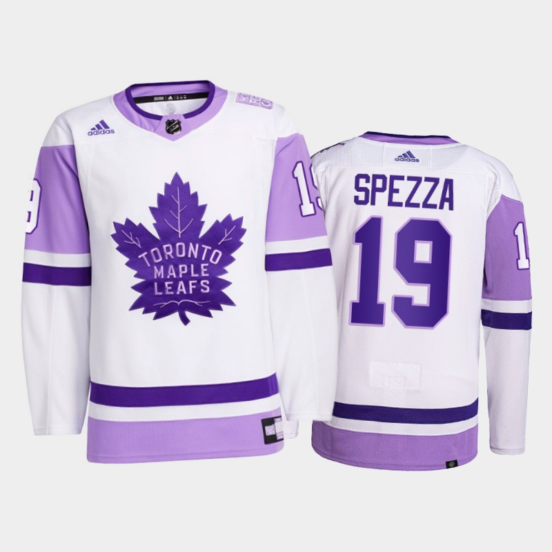 Jason Spezza #19 Toronto Maple Leafs 2021 FightsCancer White Primegreen Jersey