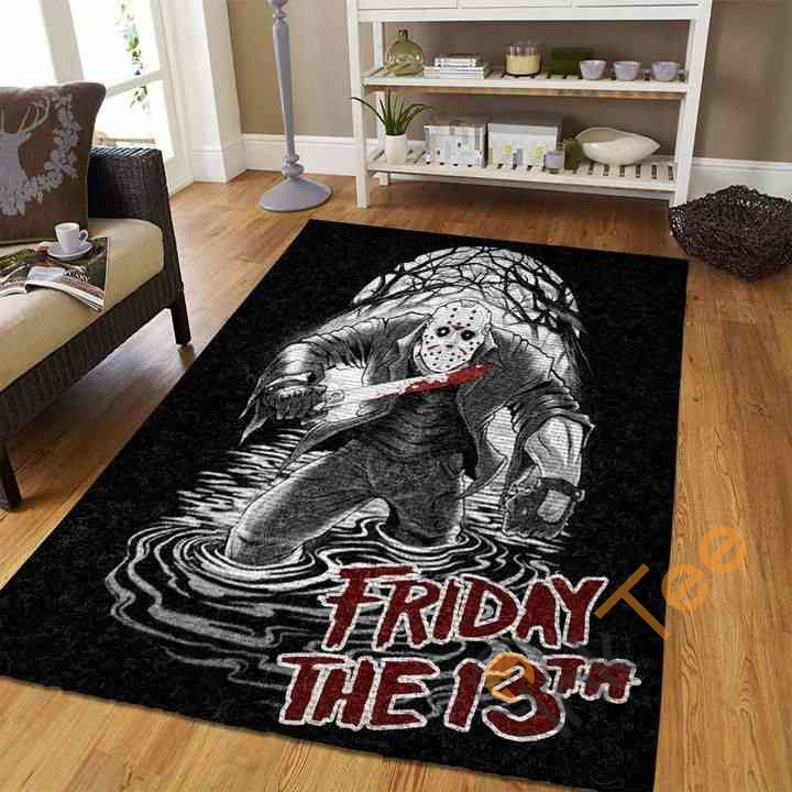 Jason Voorhees Friday The 190908 Halloween Area Rectangle Rug