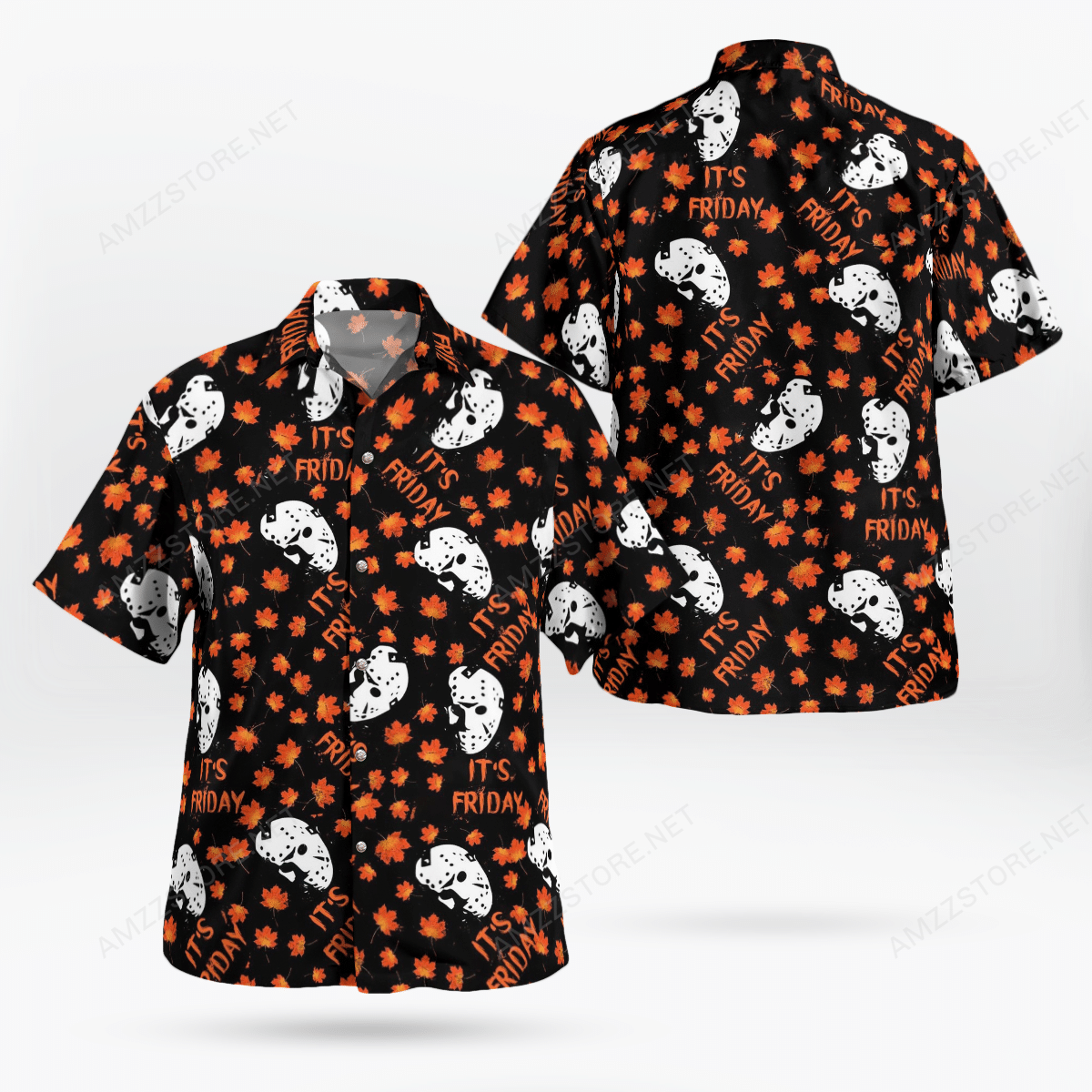 Jason Voorhees Its Friday maple leaf Hawaiian Shirt