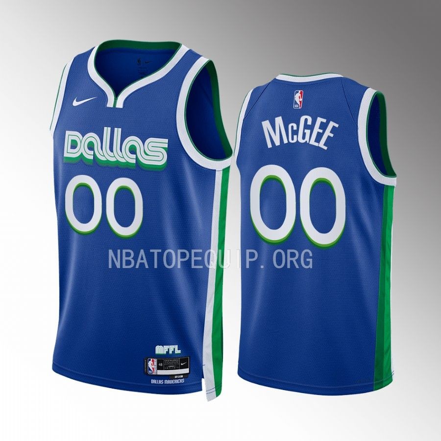JaVale McGee 2022-23 Dallas Mavericks Blue #00 City Edition Jersey Swingman