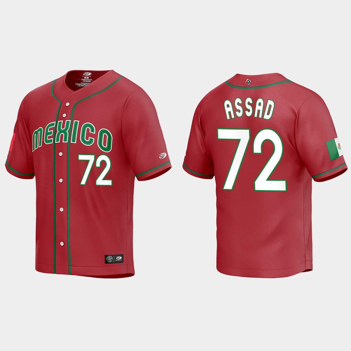 Javier Assad Mexico 2023 World Classic Jersey - Red