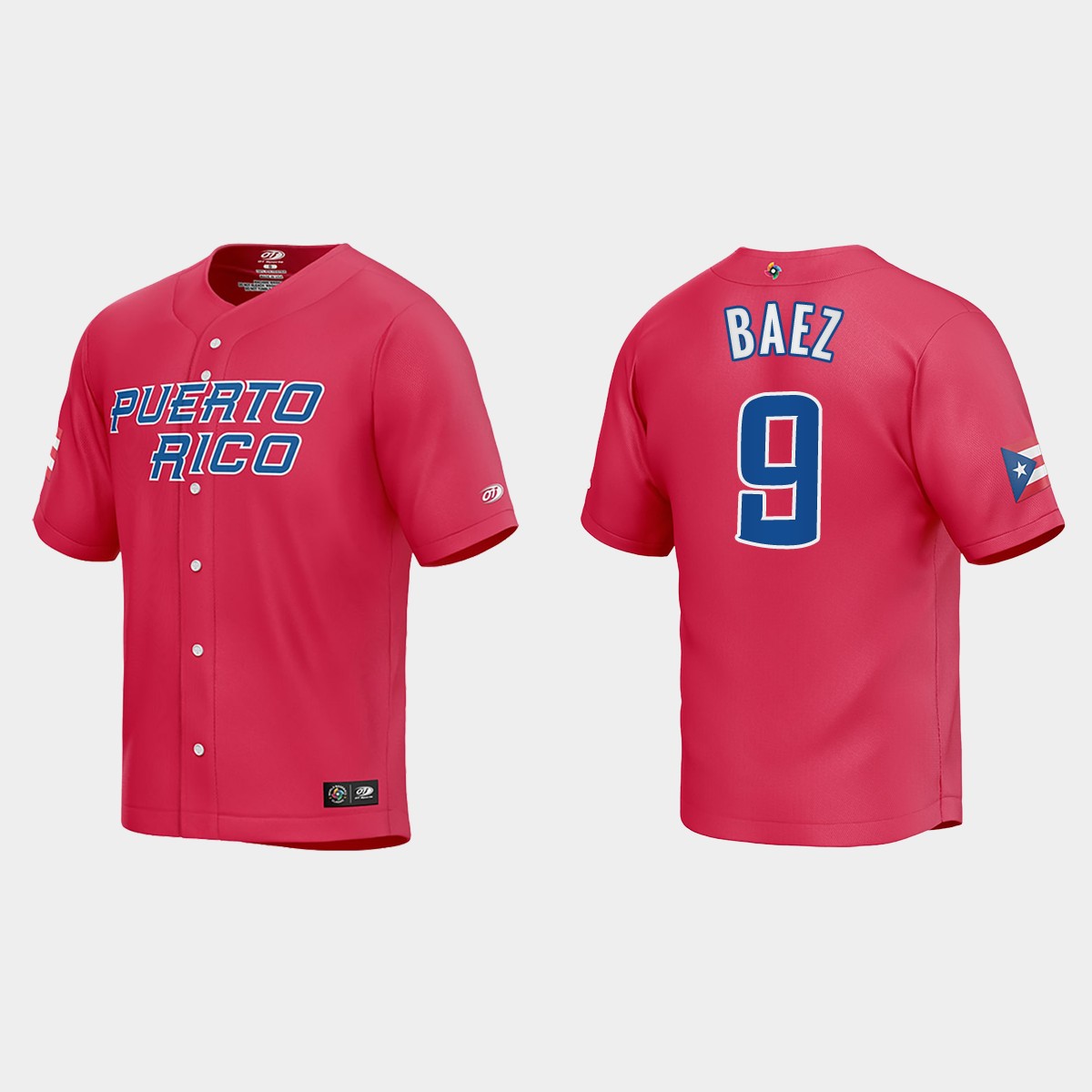 Javier Baez Puerto Rico 2023 World Classic Jersey - Red