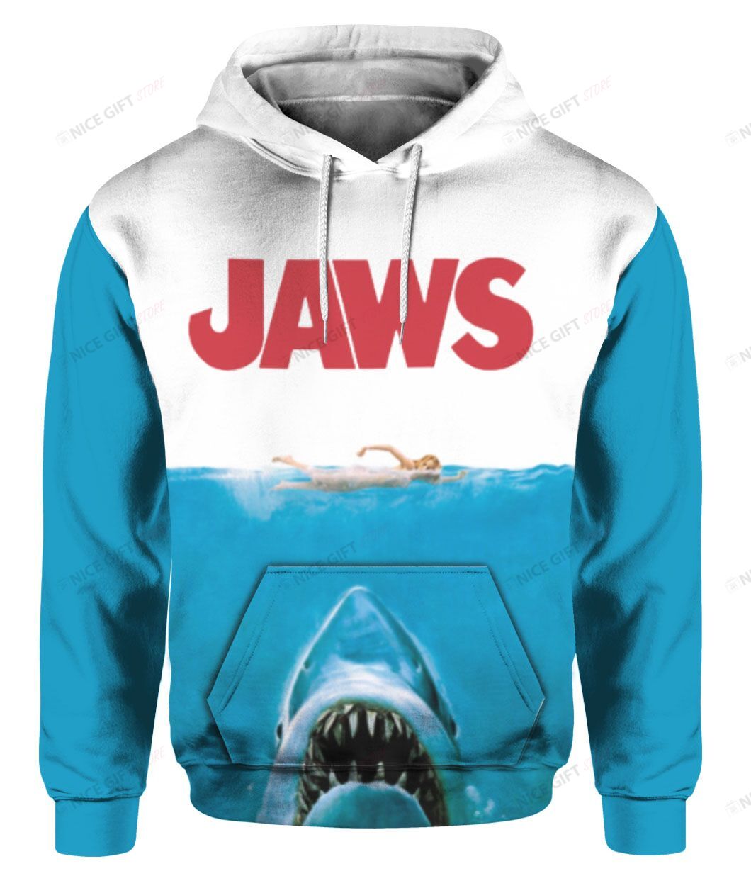 JAWS Amity Island 1975 Population 2488 3D Hoodie Gift For Fans