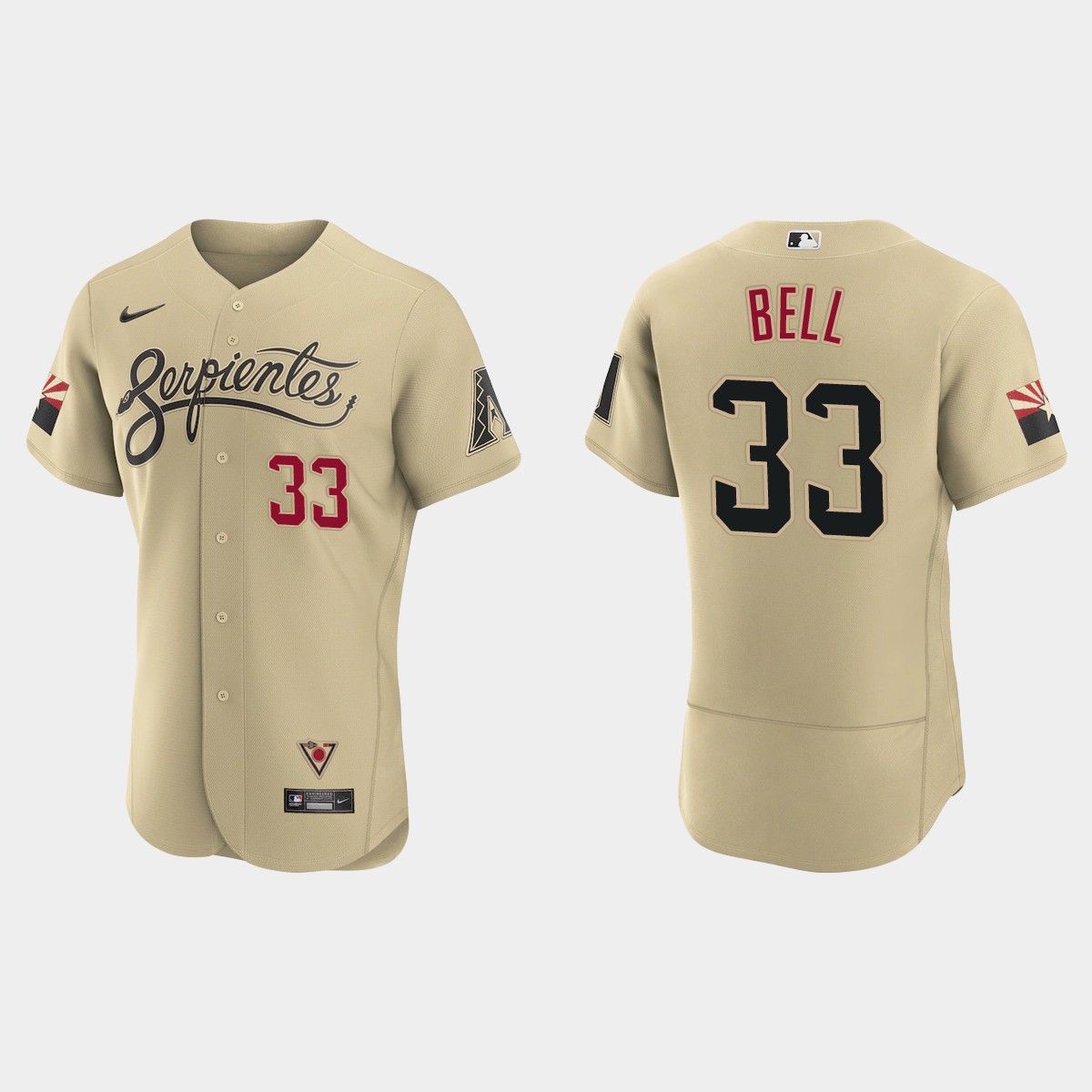 Jay Bell Arizona Diamondbacks 2021 City Connect Jersey - Gold