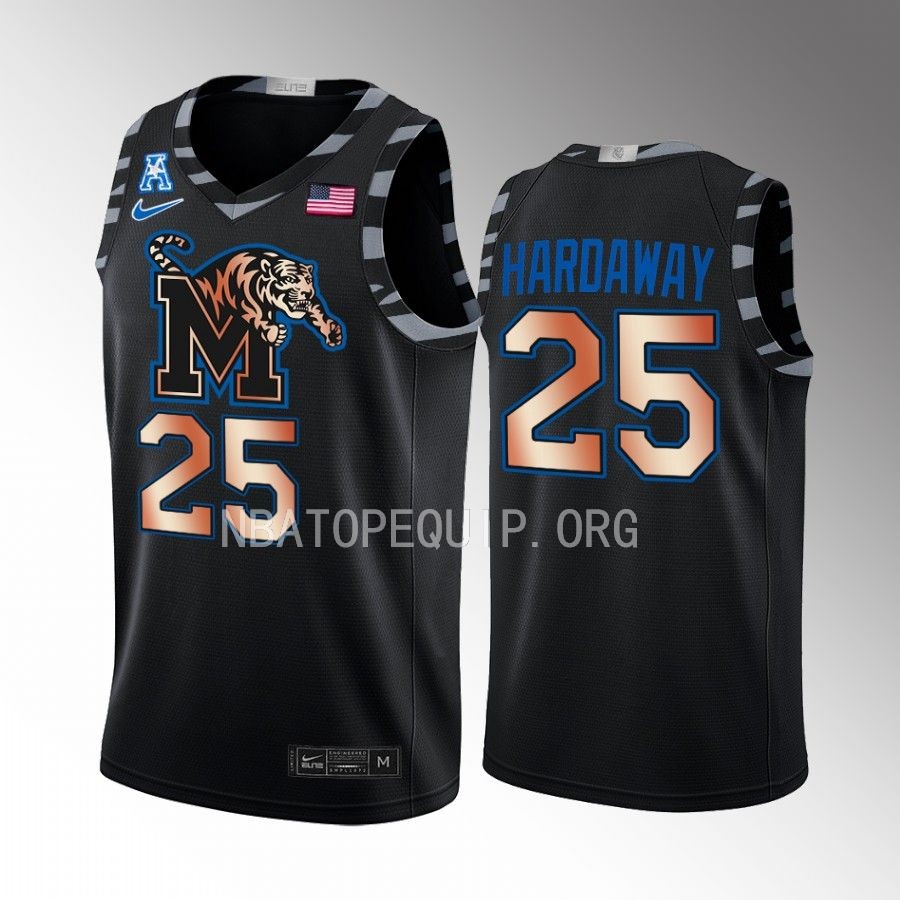 Jayden Hardaway Memphis Tigers Black Jersey Copper College