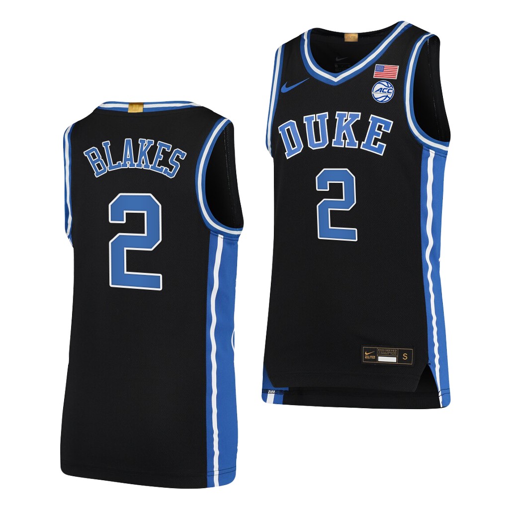 Jaylen Blakes #2 Duke Blue Devils 2021-22 College Limited Black Jersey