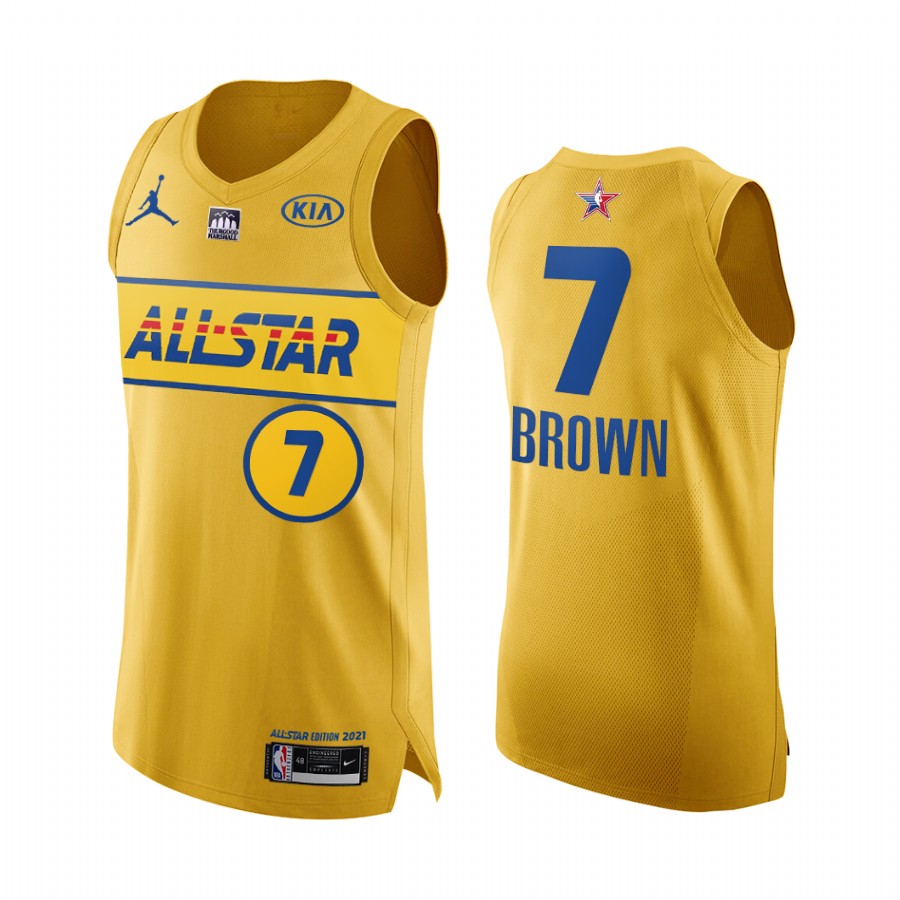 Jaylen Brown 2021 All-Star Jersey Gold Eastern Conference Celtics Uniform