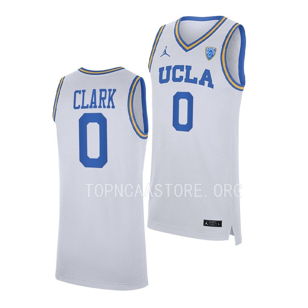 Jaylen Clark UCLA Bruins #0 White NCAA Jersey