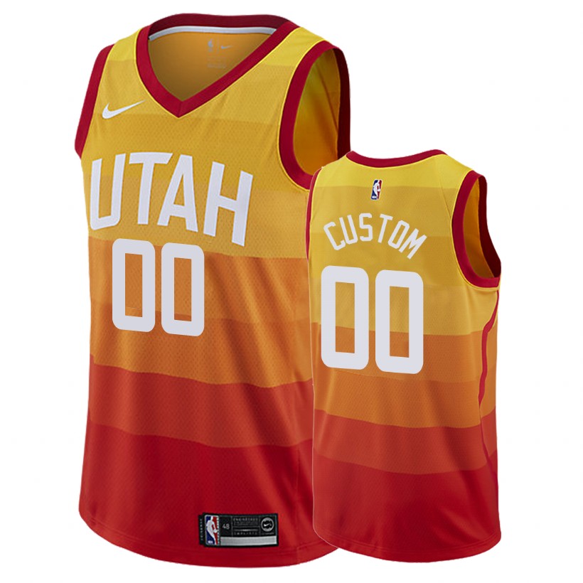 Jazz Male Custom #00 City Gold Jersey
