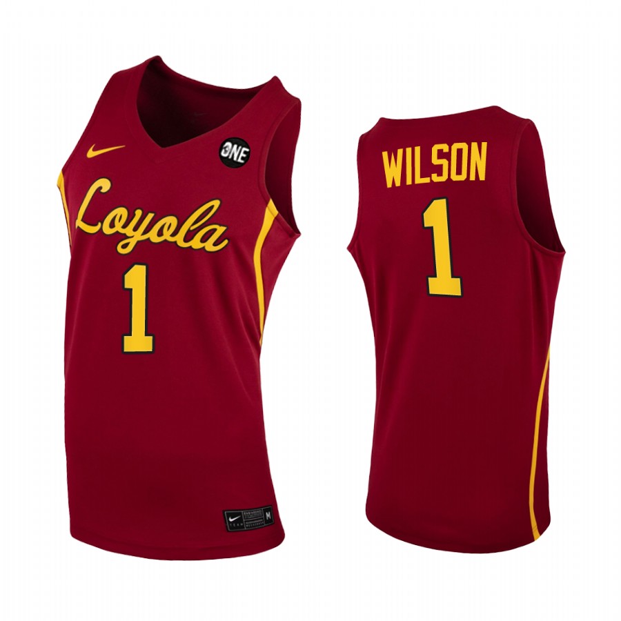 Jeameril Wilson Loyola Chicago Ramblers Red Jersey 2022-23 College