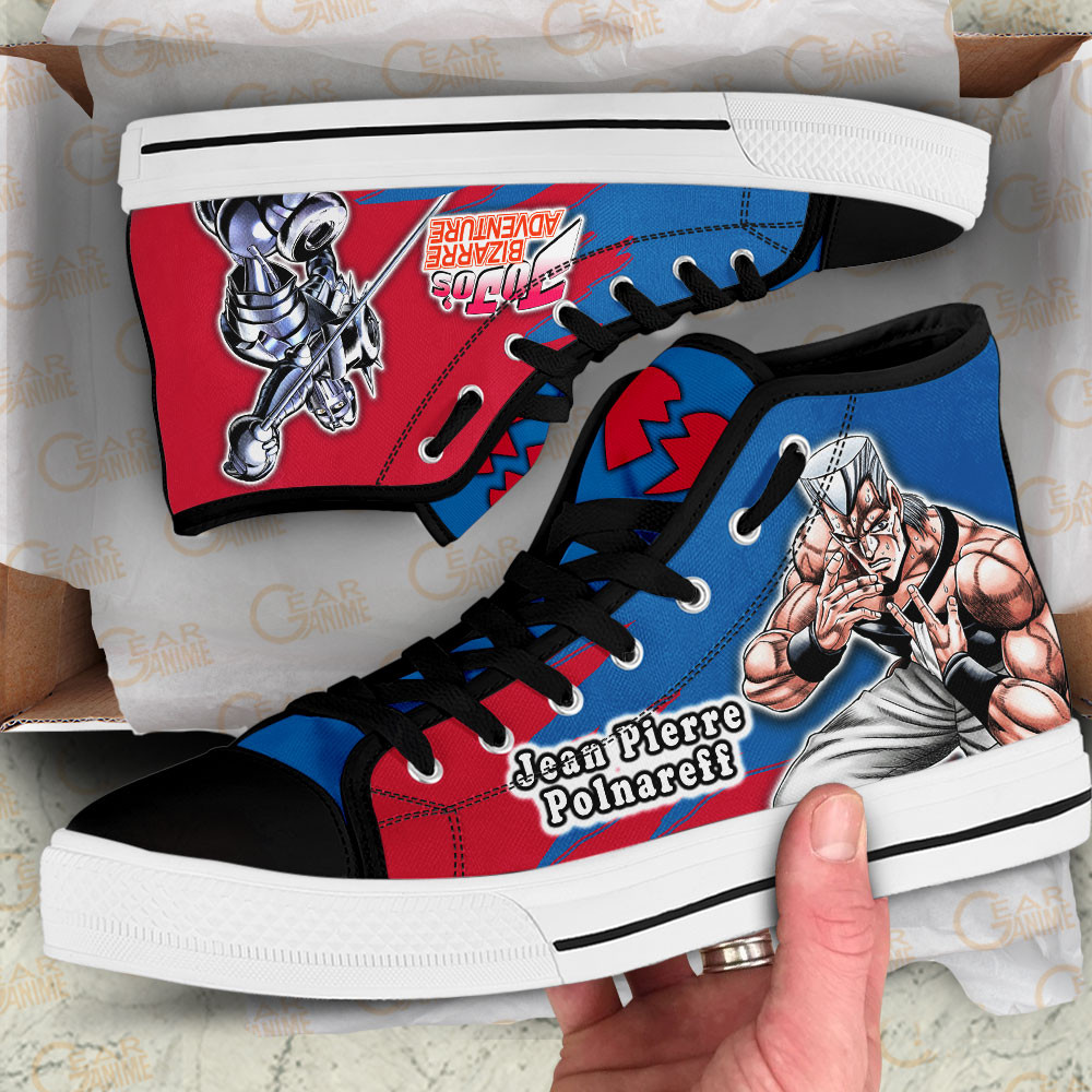 Jean Pierre Polnareff High Top Shoes JoJo’s Bizarre Adventure Anime Sneakers