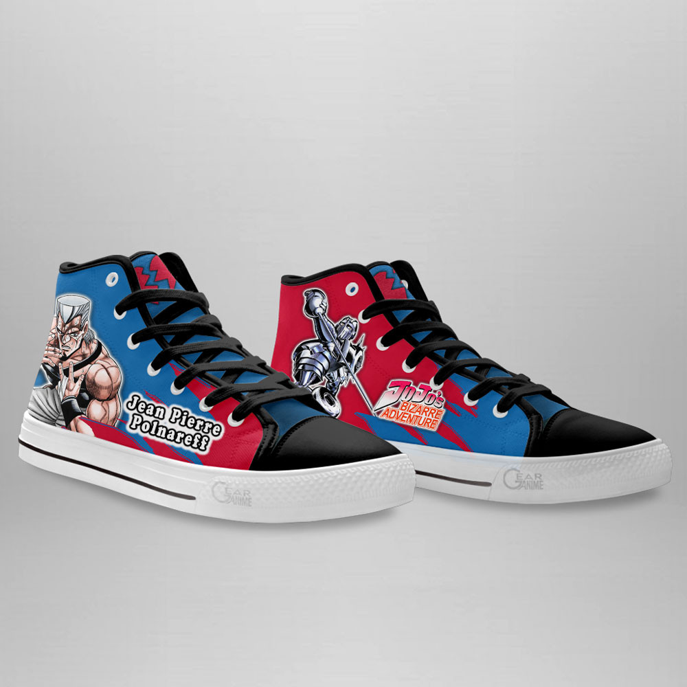 Jean Pierre Polnareff High Top Shoes JoJo’s Bizarre Adventure Anime Sneakers